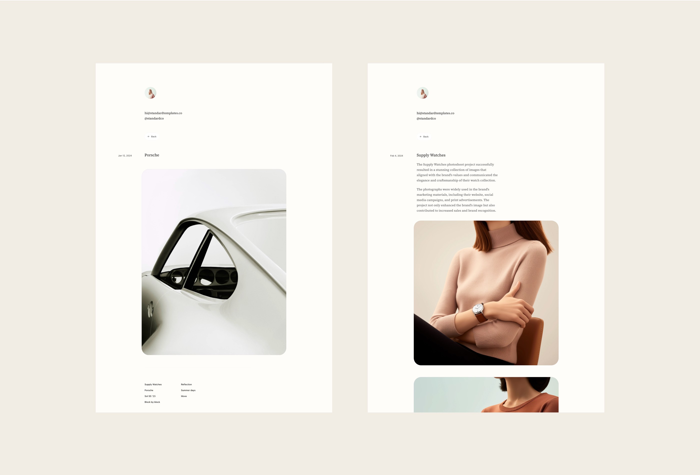 Screenshot 2 for StdBureau, a Framer Marketplace template by Standard Templates.