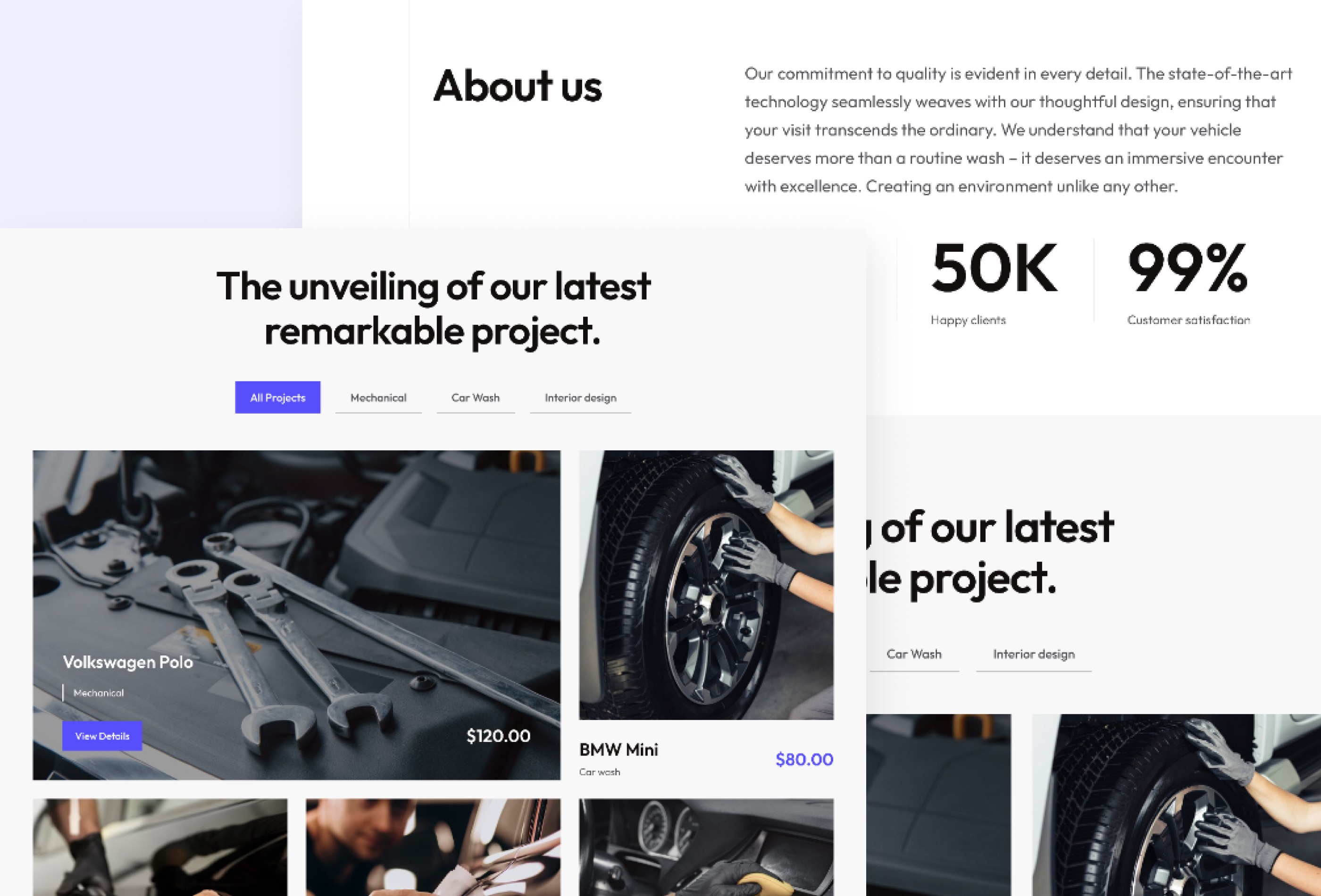 Screenshot 3 for Crafter, a Framer Marketplace template by Sailr.