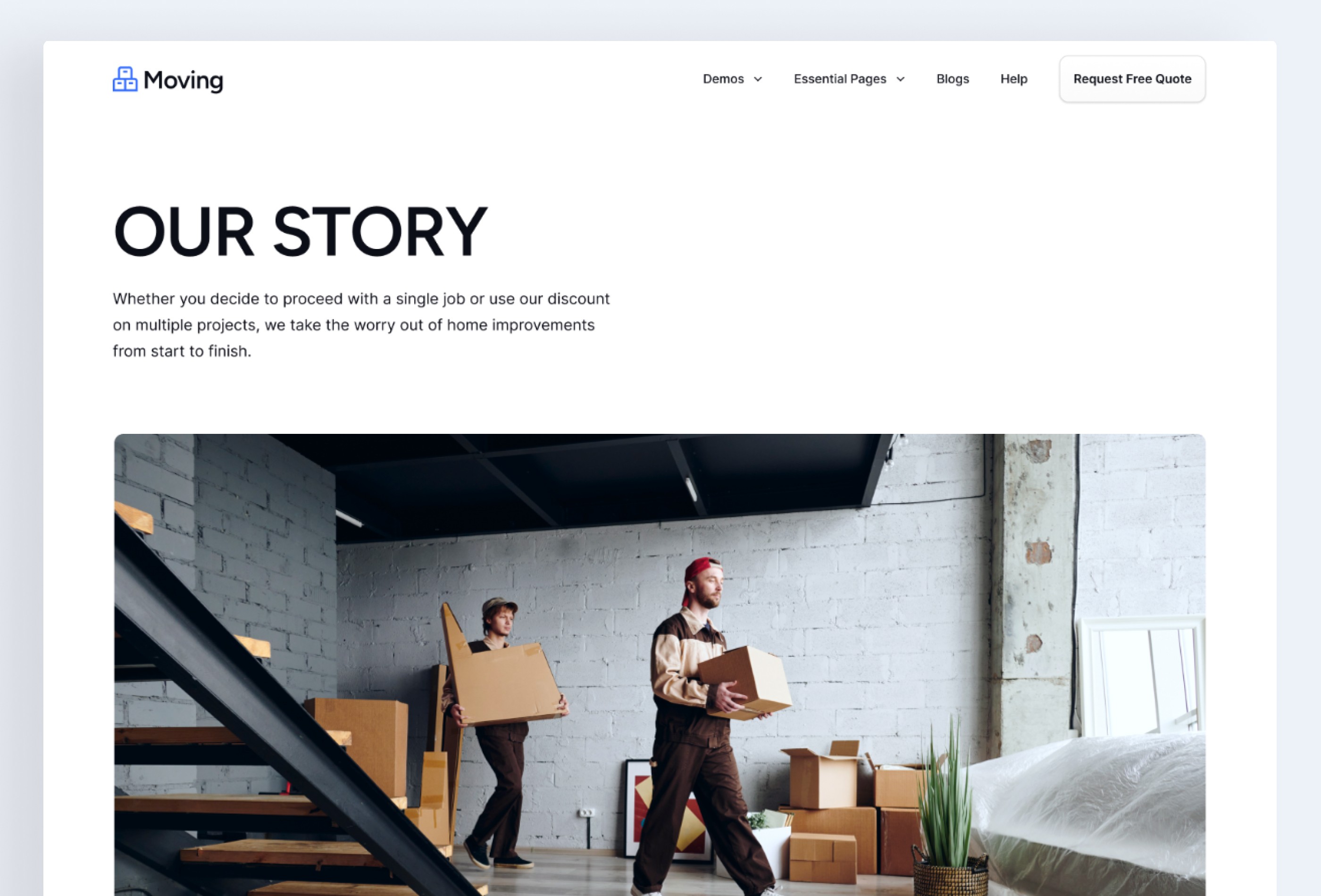 Screenshot 3 for Mover, a Framer Marketplace template by Framerbite.