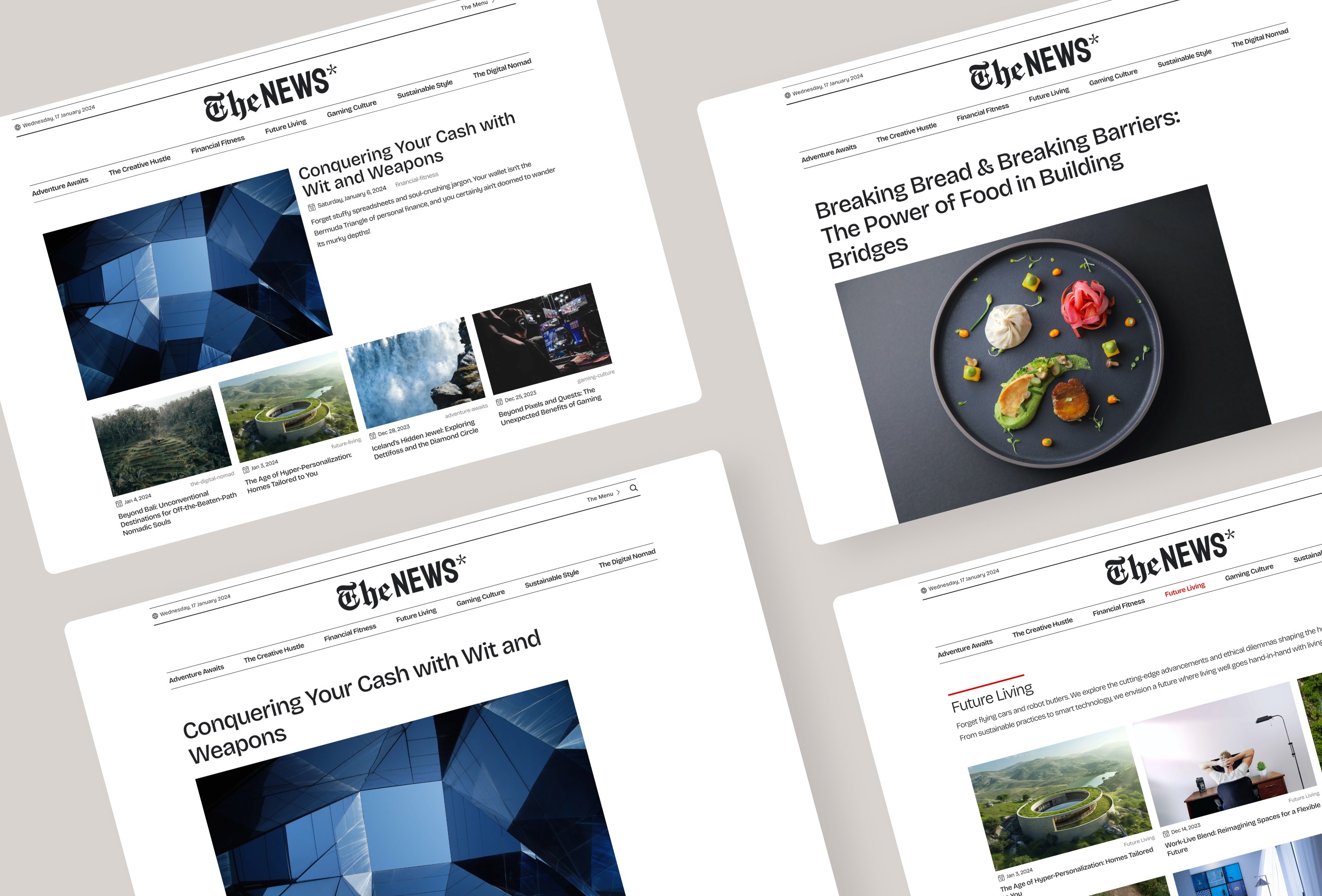 Screenshot 3 for TheNews, a Framer Marketplace template by John Kappa.
