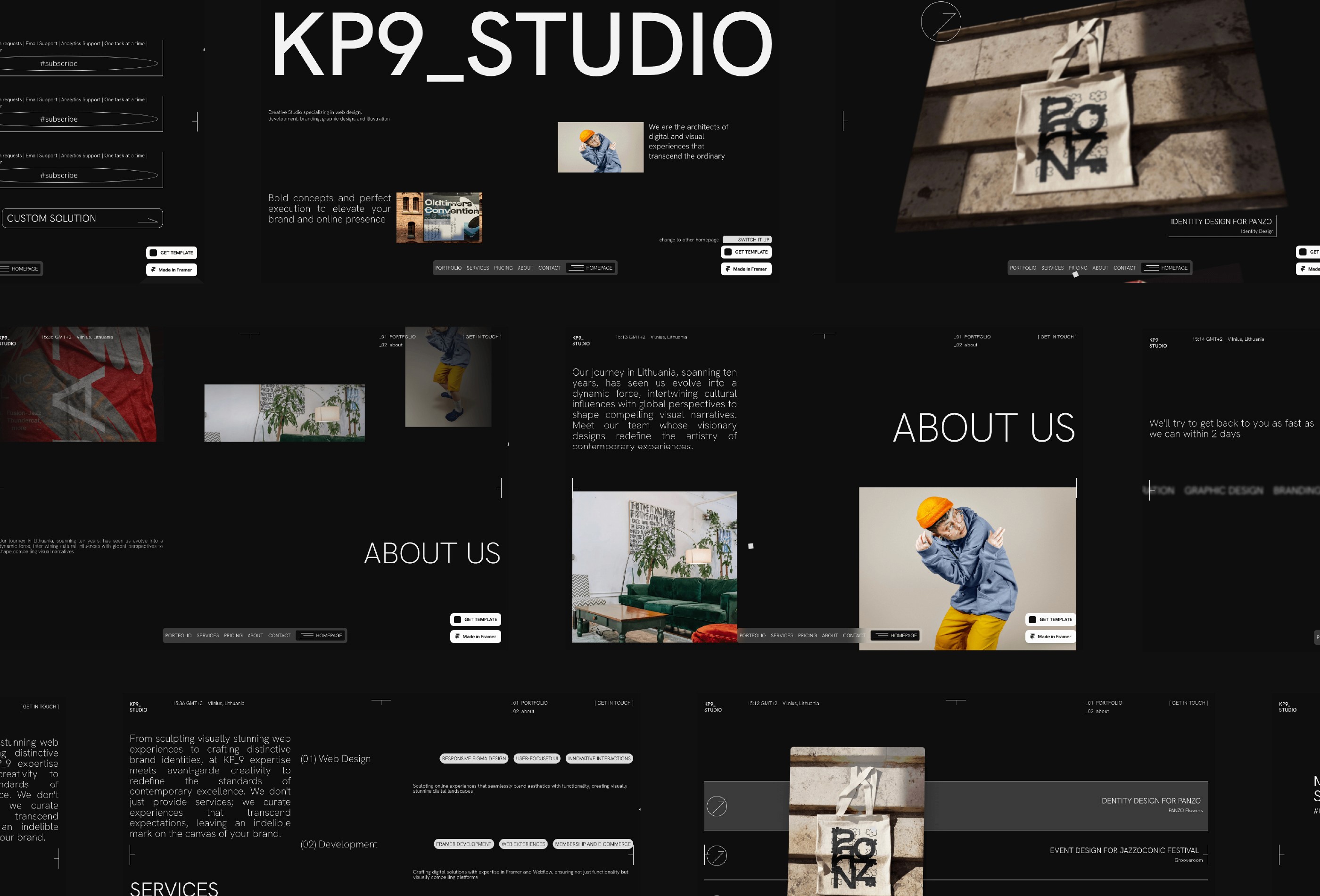 Screenshot 3 for KP9, a Framer Marketplace template by The Wall.