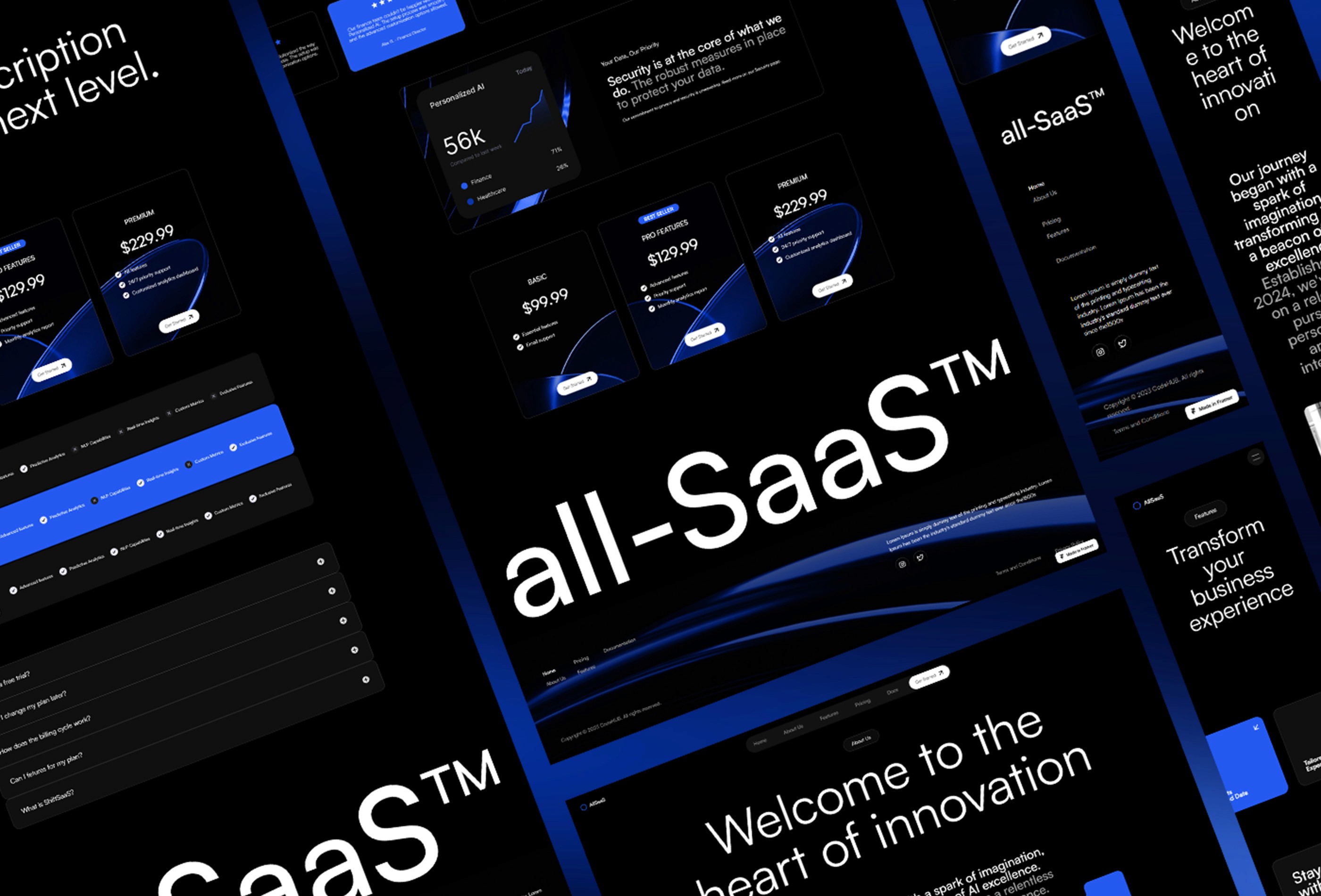 Screenshot 4 for AllSaaS, a Framer Marketplace template by FogShift.