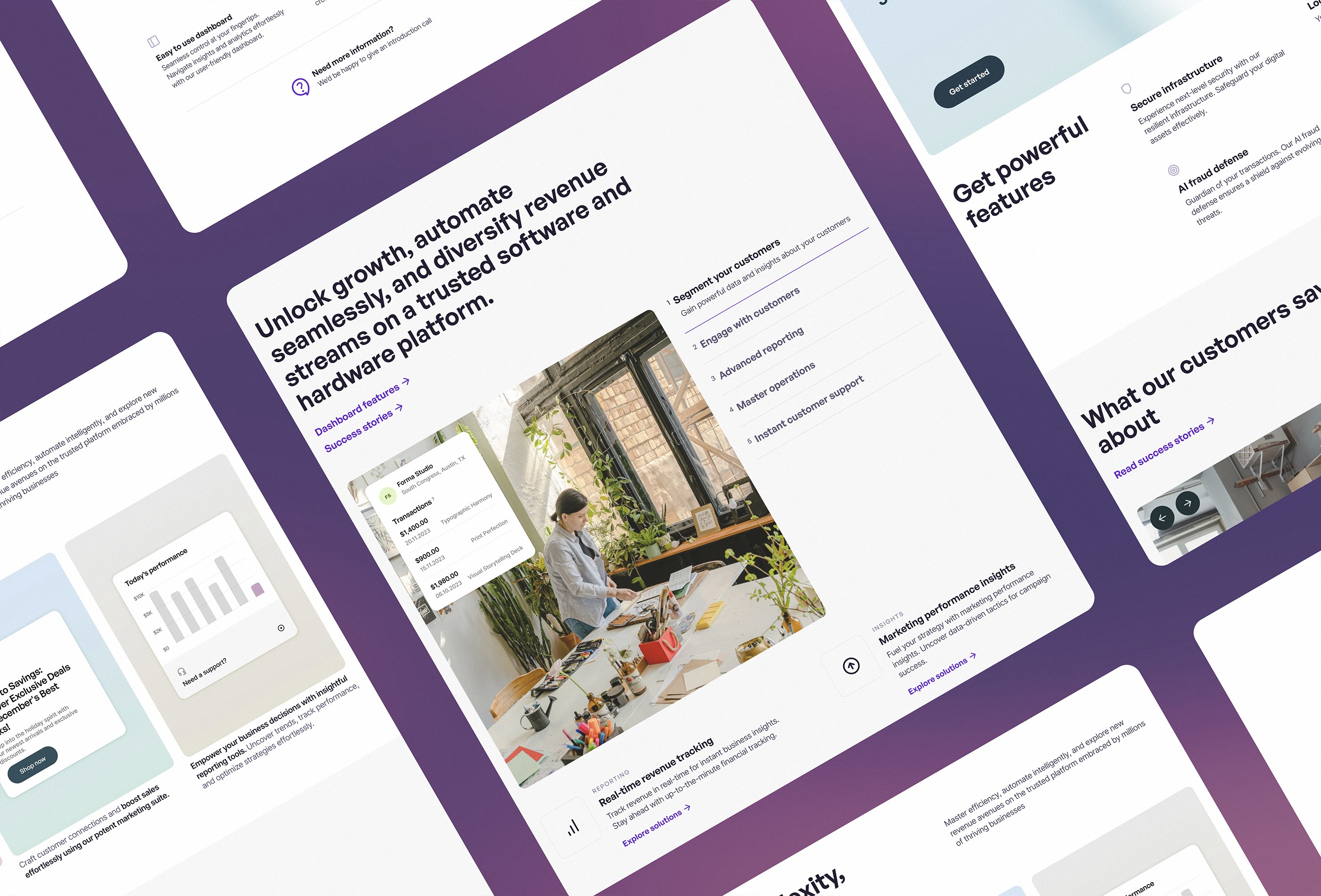 Screenshot 3 for Exxus, a Framer Marketplace template by Enes Ates.