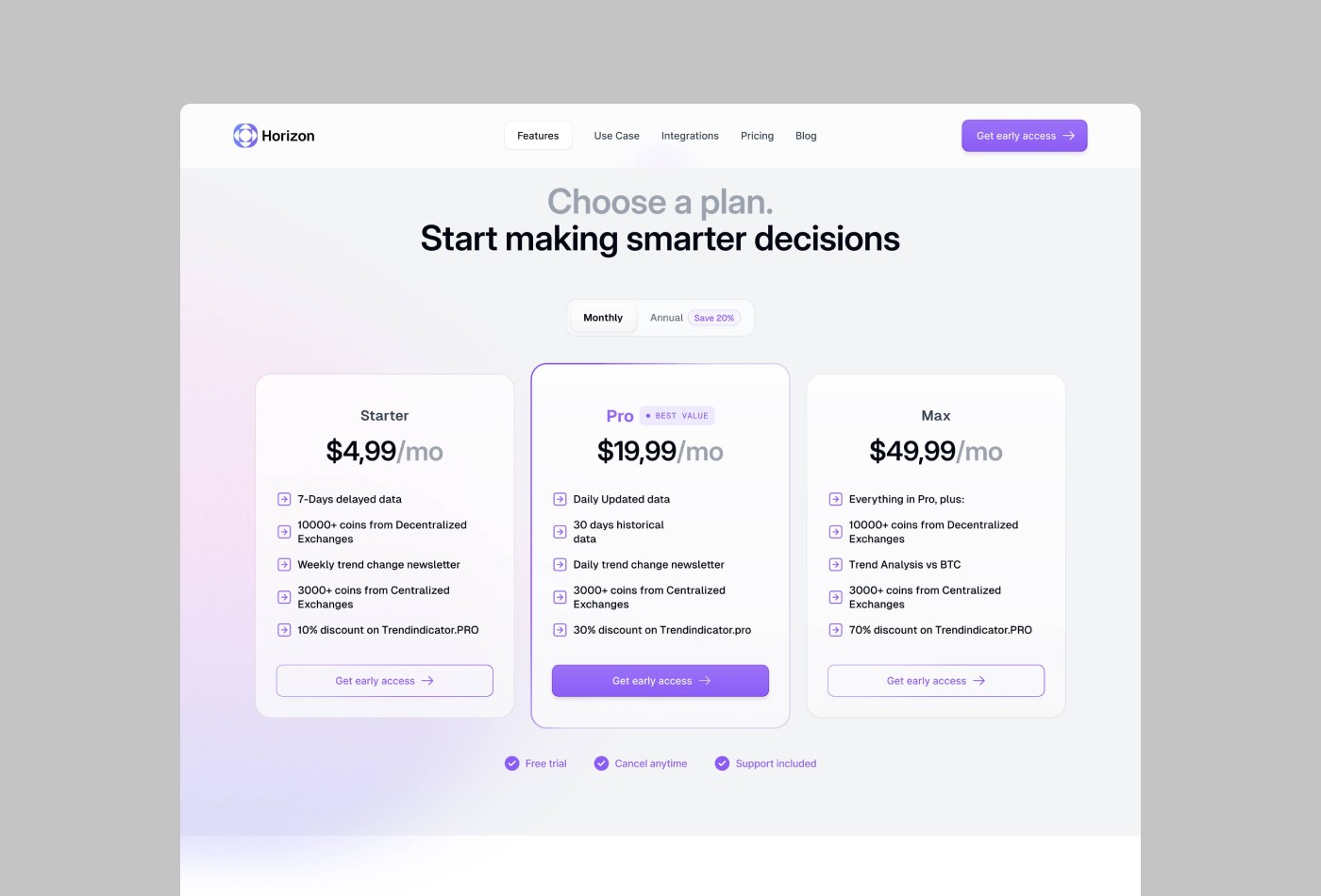 Thumbnail 2 for Horizon, a Framer Marketplace template by Andrea Montini.