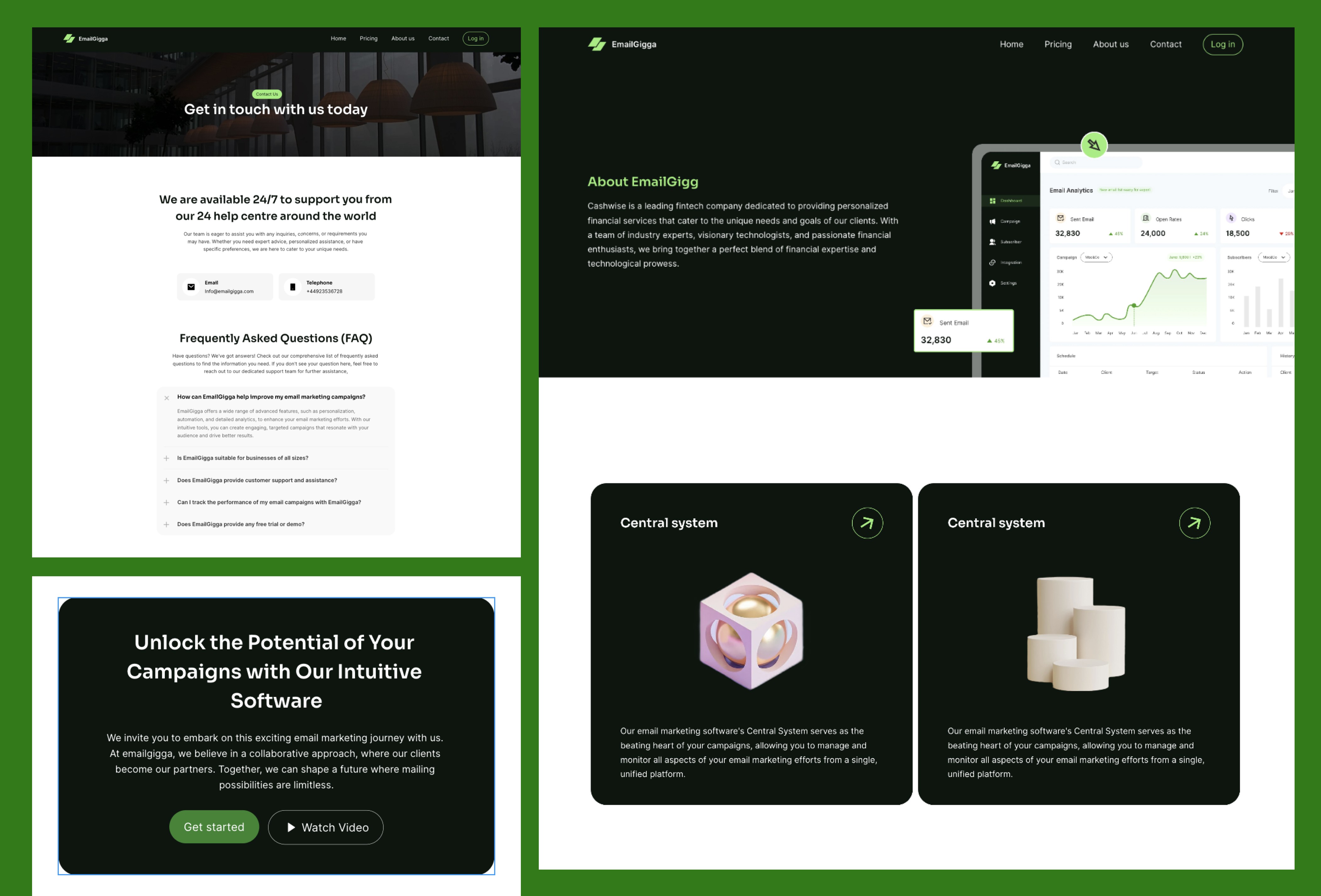 Screenshot 4 for Email Gigga, a Framer Marketplace template by Olabode Felix Akinyemi.
