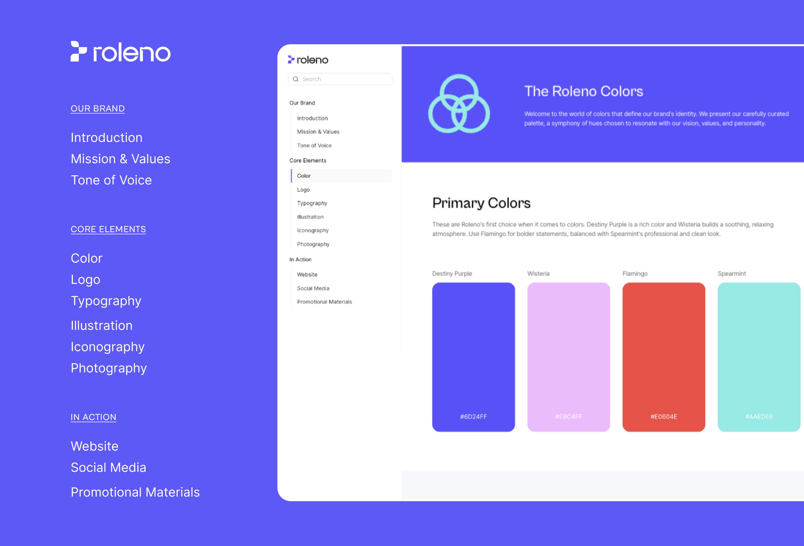 Screenshot 3 for Roleno, a Framer Marketplace template by Harsh Shah.