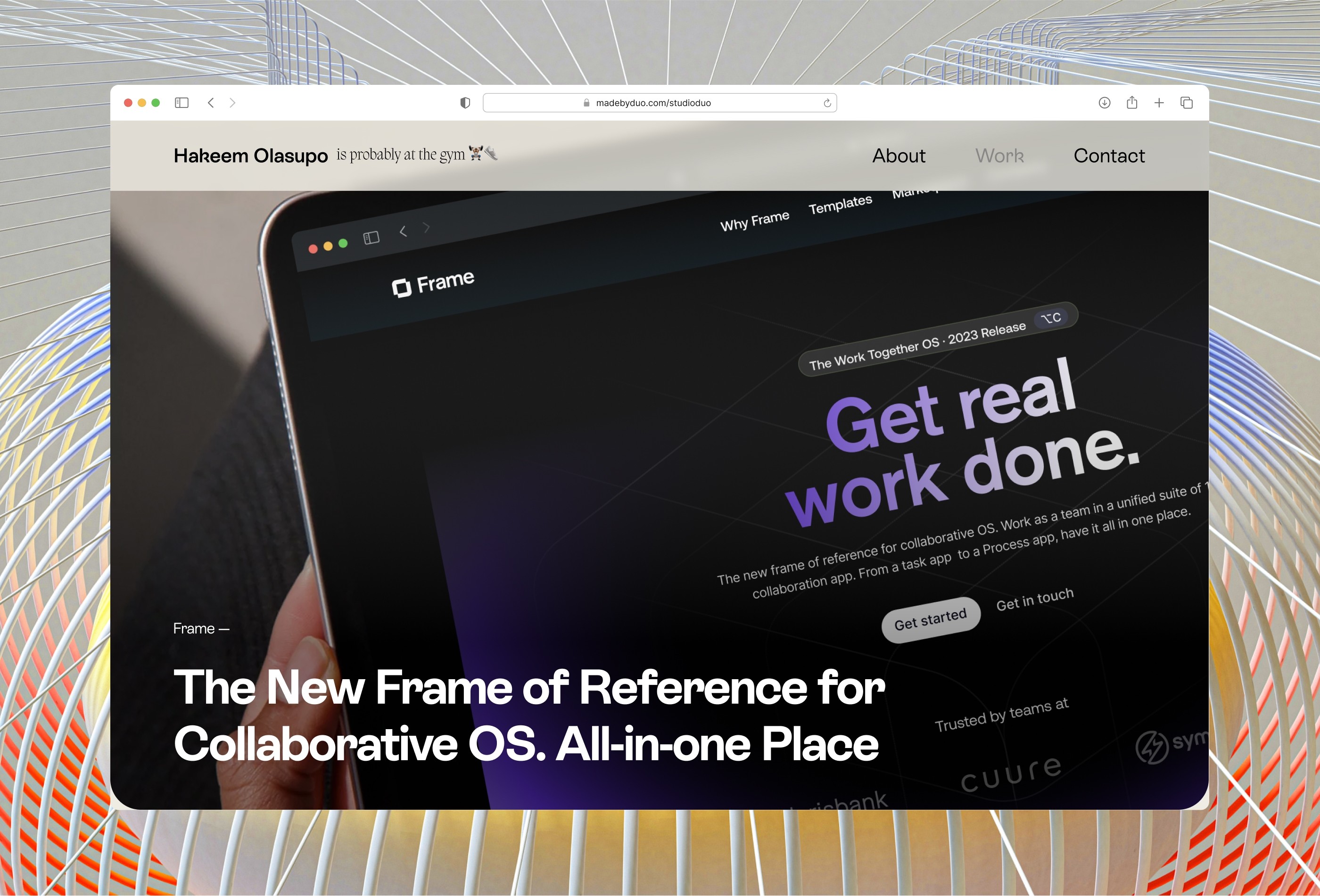 Screenshot 2 for Monso, a Framer Marketplace template by Studio Duo.