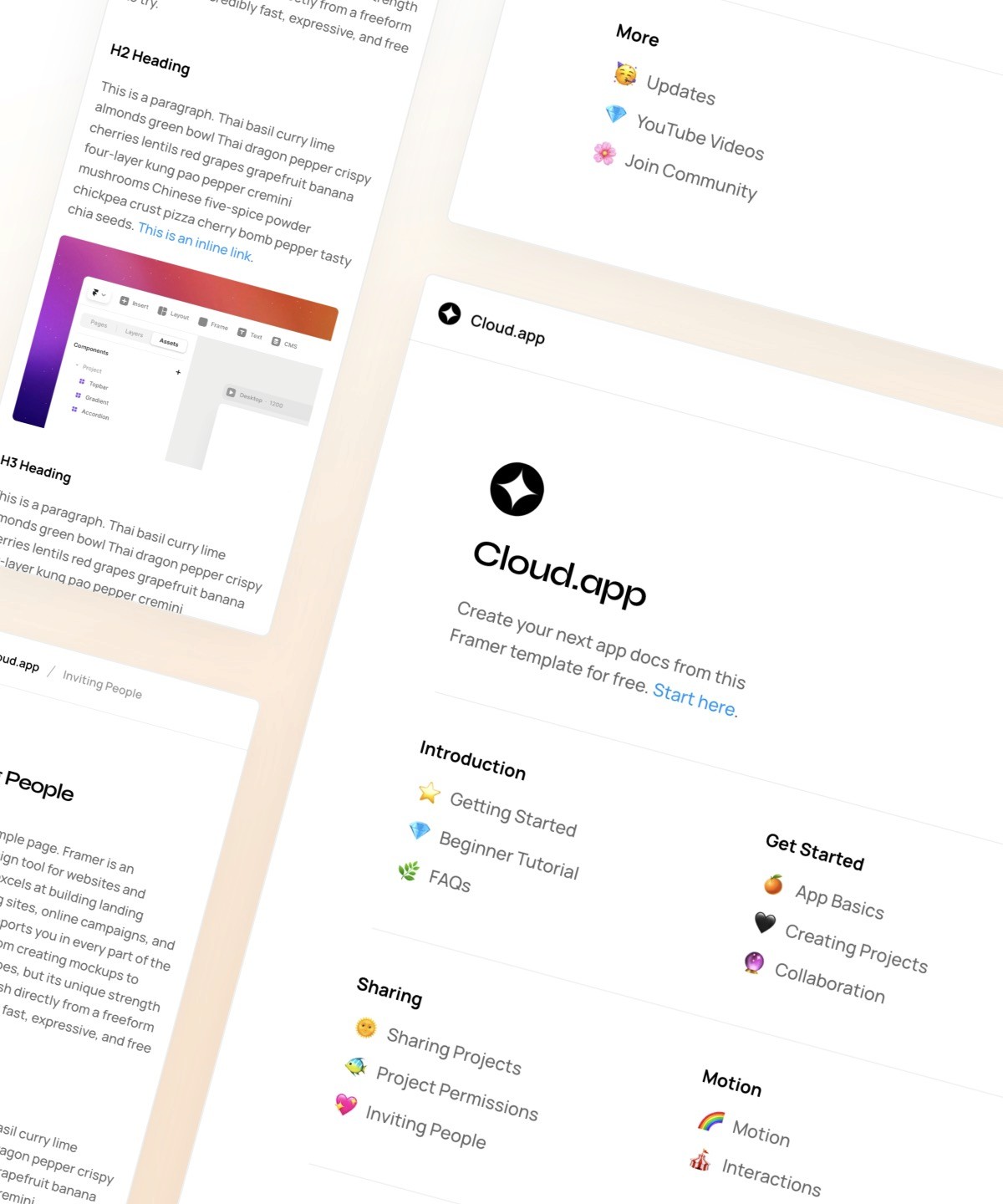 Screenshot 1 for Wiki, a Framer Marketplace template by Framer.