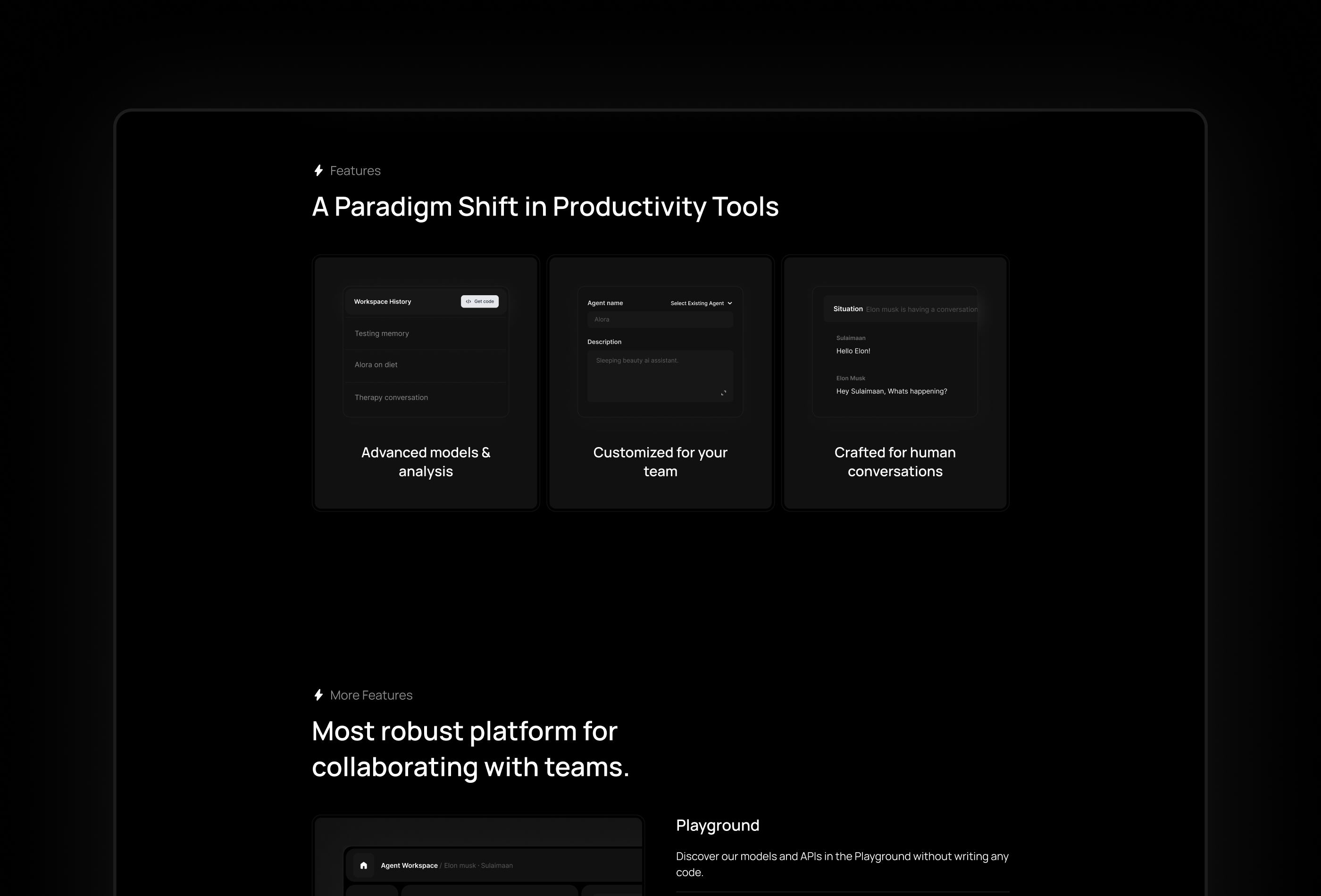 Screenshot 4 for Sirius, a Framer Marketplace template by Sulaimaan Durrani.