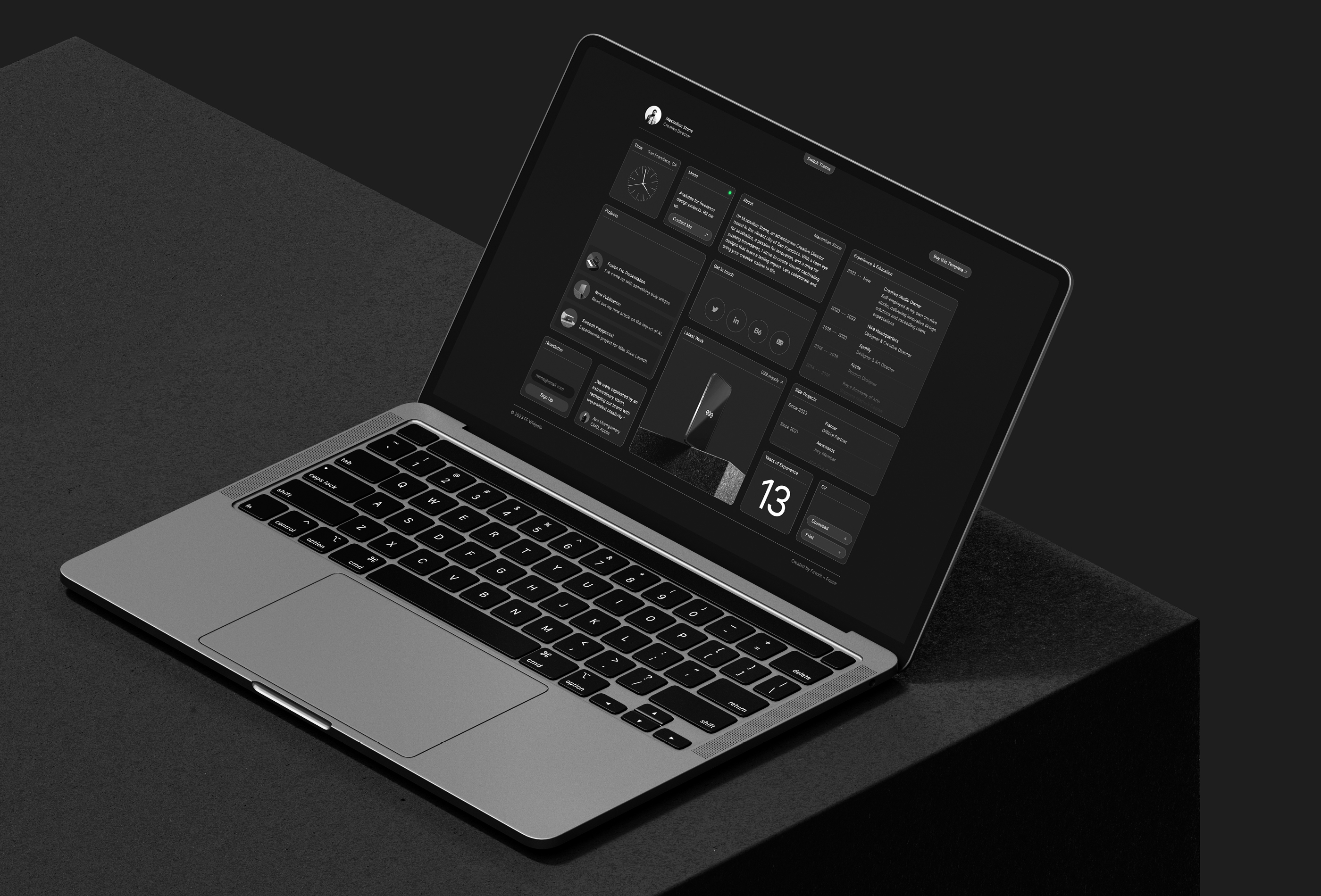 Screenshot 4 for FFWidgets, a Framer Marketplace template by Favorit × Frame.