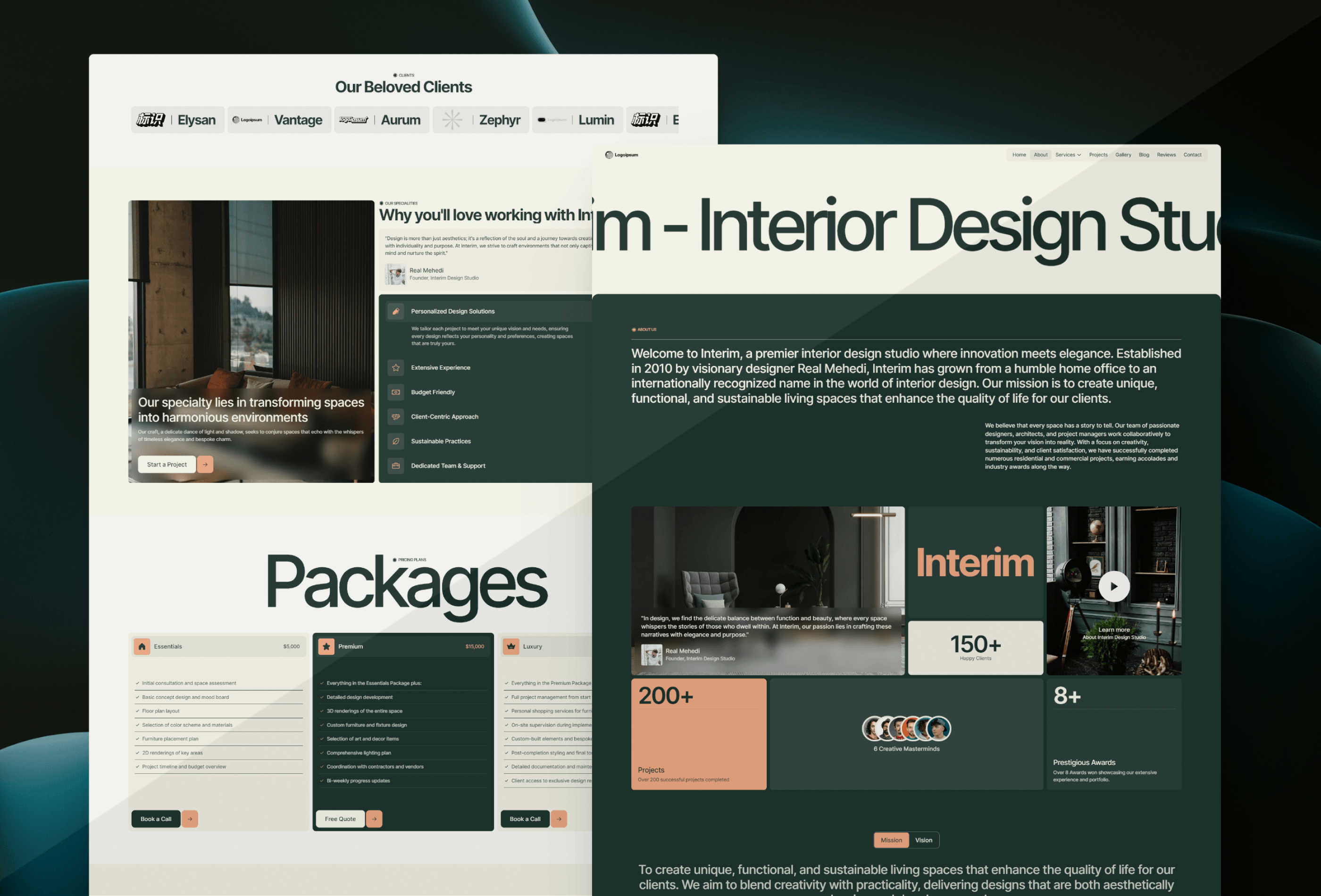 Thumbnail 2 for Interim, a Framer Marketplace template by Real Mehedi.