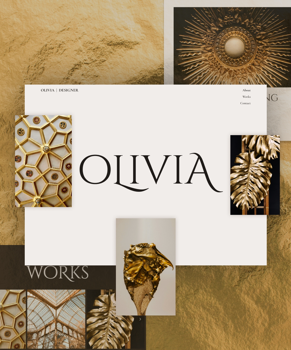 Screenshot 1 for OLIVIA, a Framer Marketplace template by Viflor Tiong.