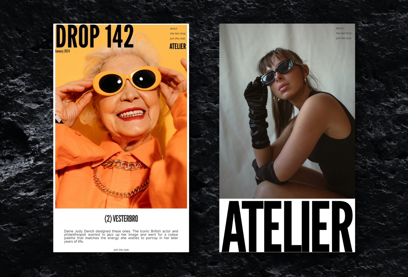 Screenshot 3 for Atelier, a Framer Marketplace template by Luca Richards.