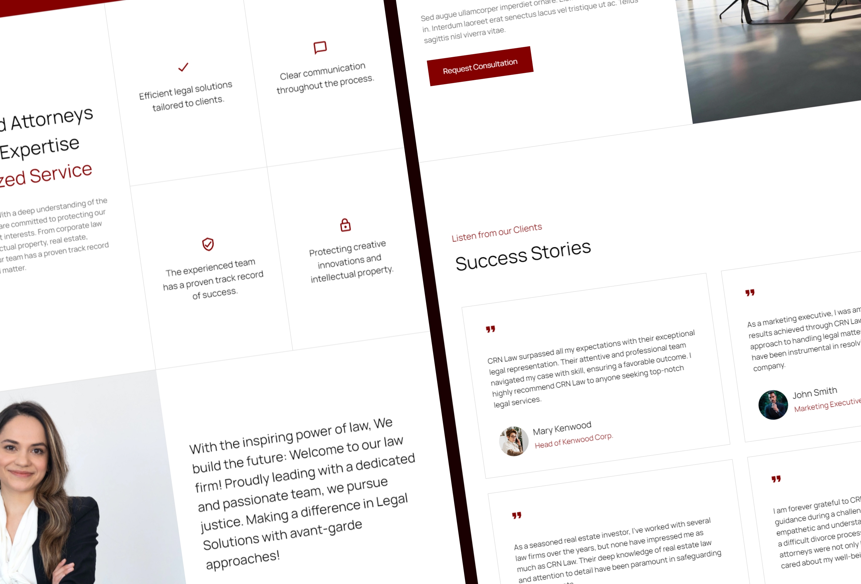 Screenshot 2 for CRN, a Framer Marketplace template by Kağan Kurşun.