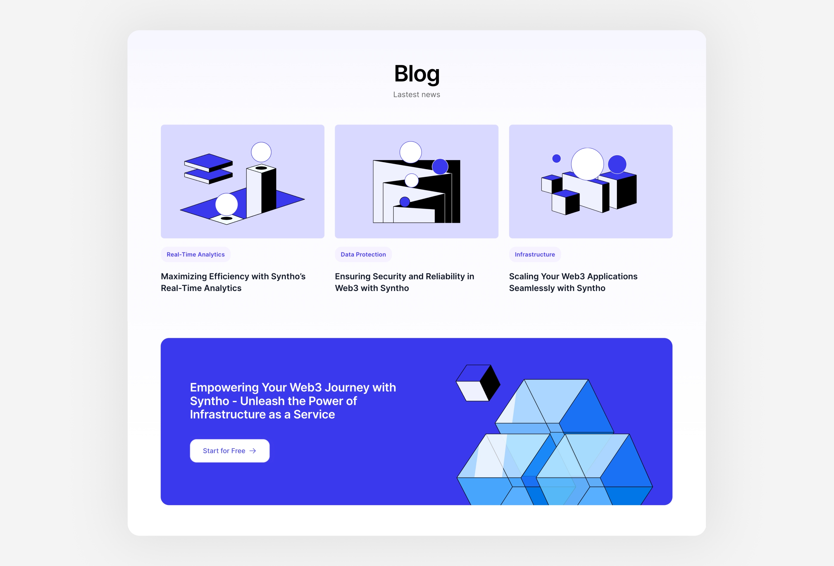 Screenshot 4 for Syntho, a Framer Marketplace template by Green Yang.