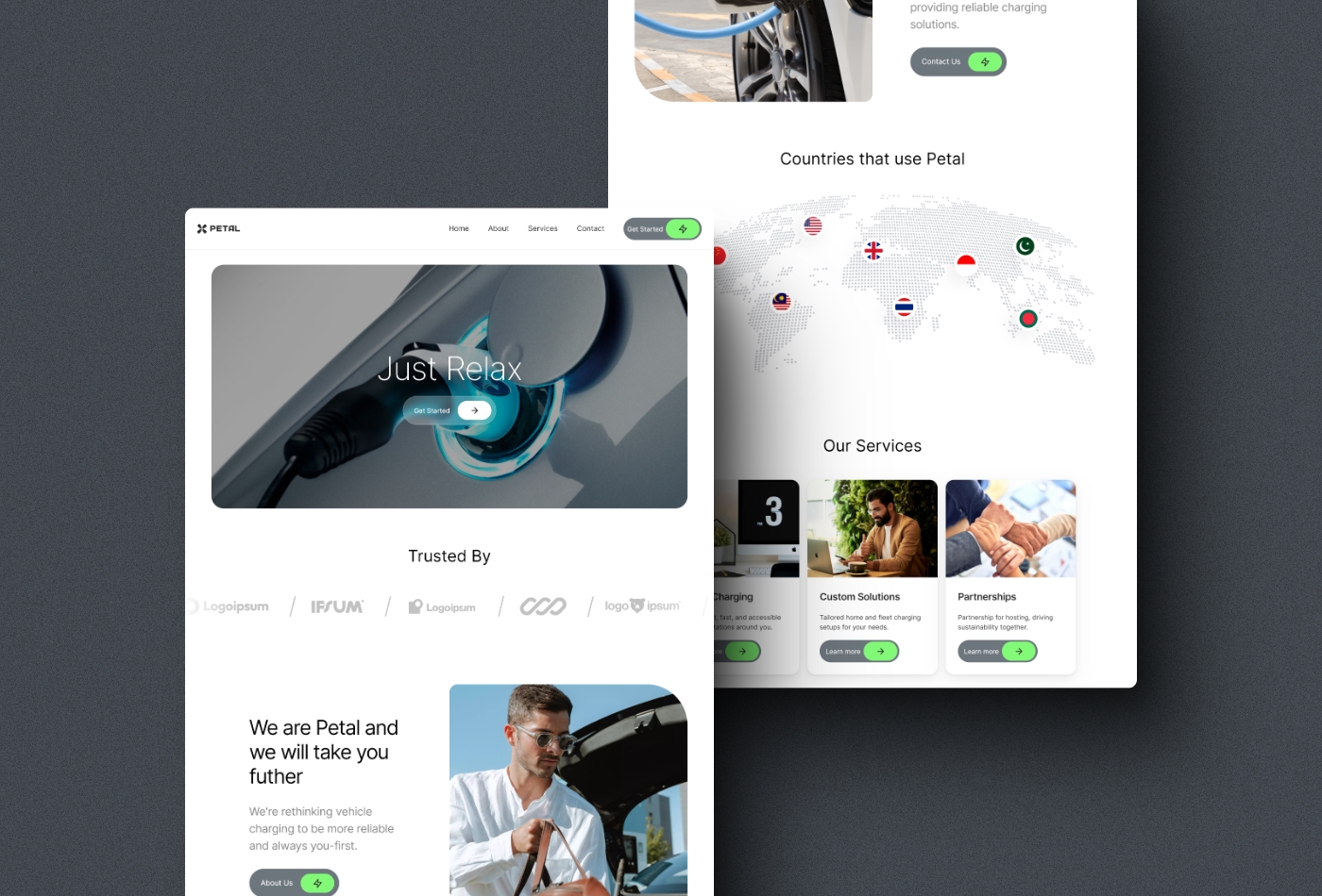 Screenshot 2 for Petal, a Framer Marketplace template by Kingsley Ken.