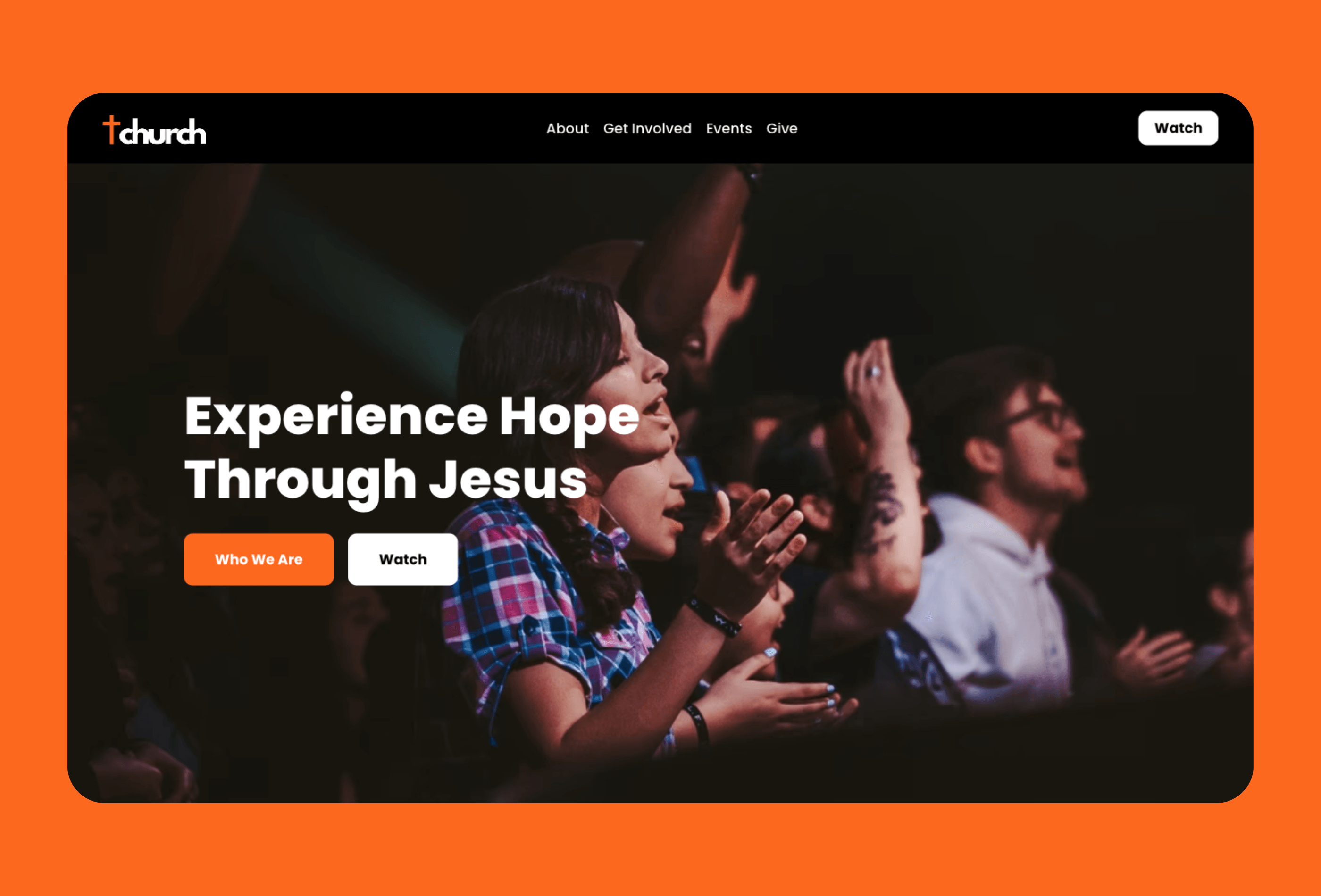 Screenshot 2 for Church, a Framer Marketplace template by Evan Smith.
