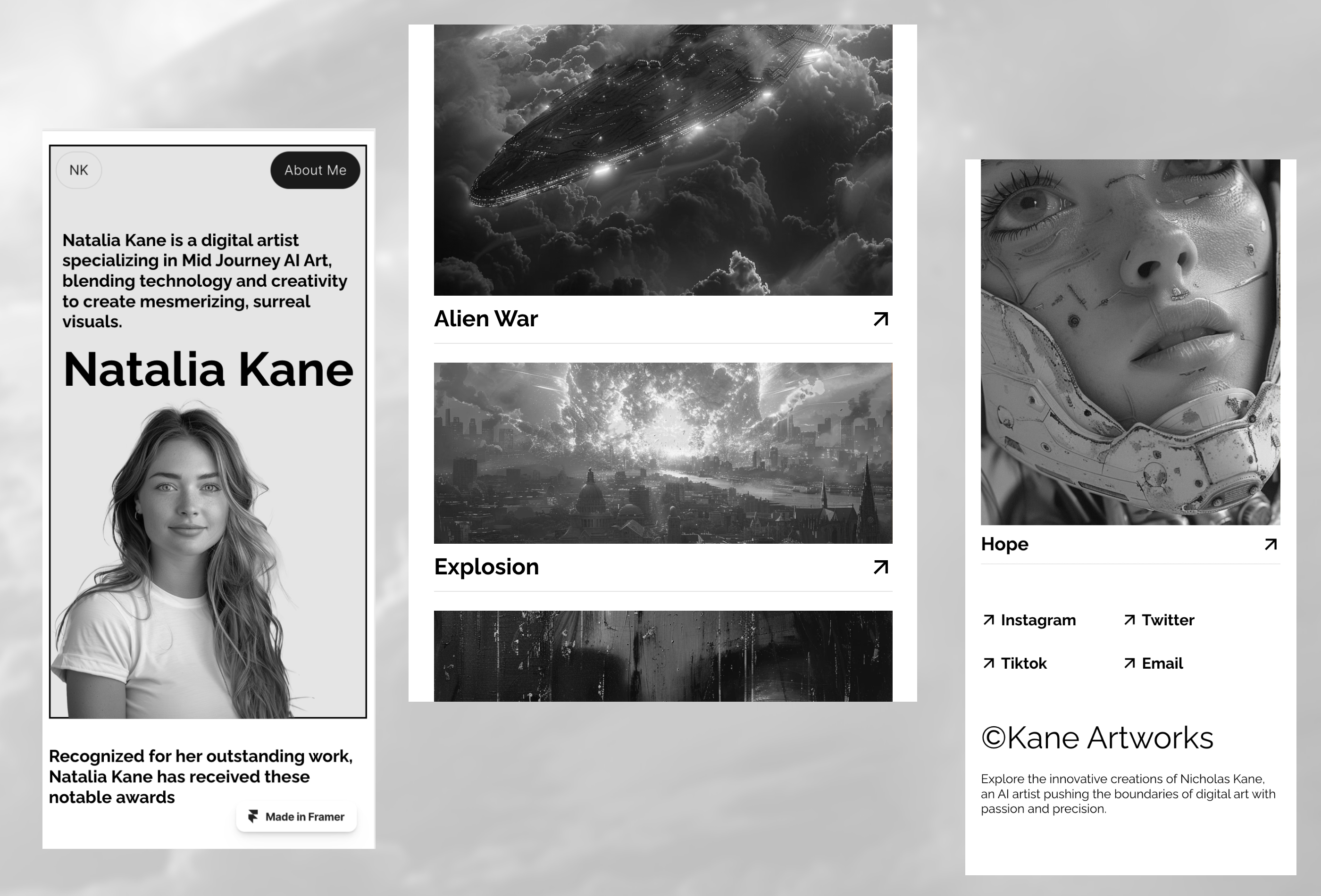 Screenshot 4 for Aivara, a Framer Marketplace template by Farhan Razak.
