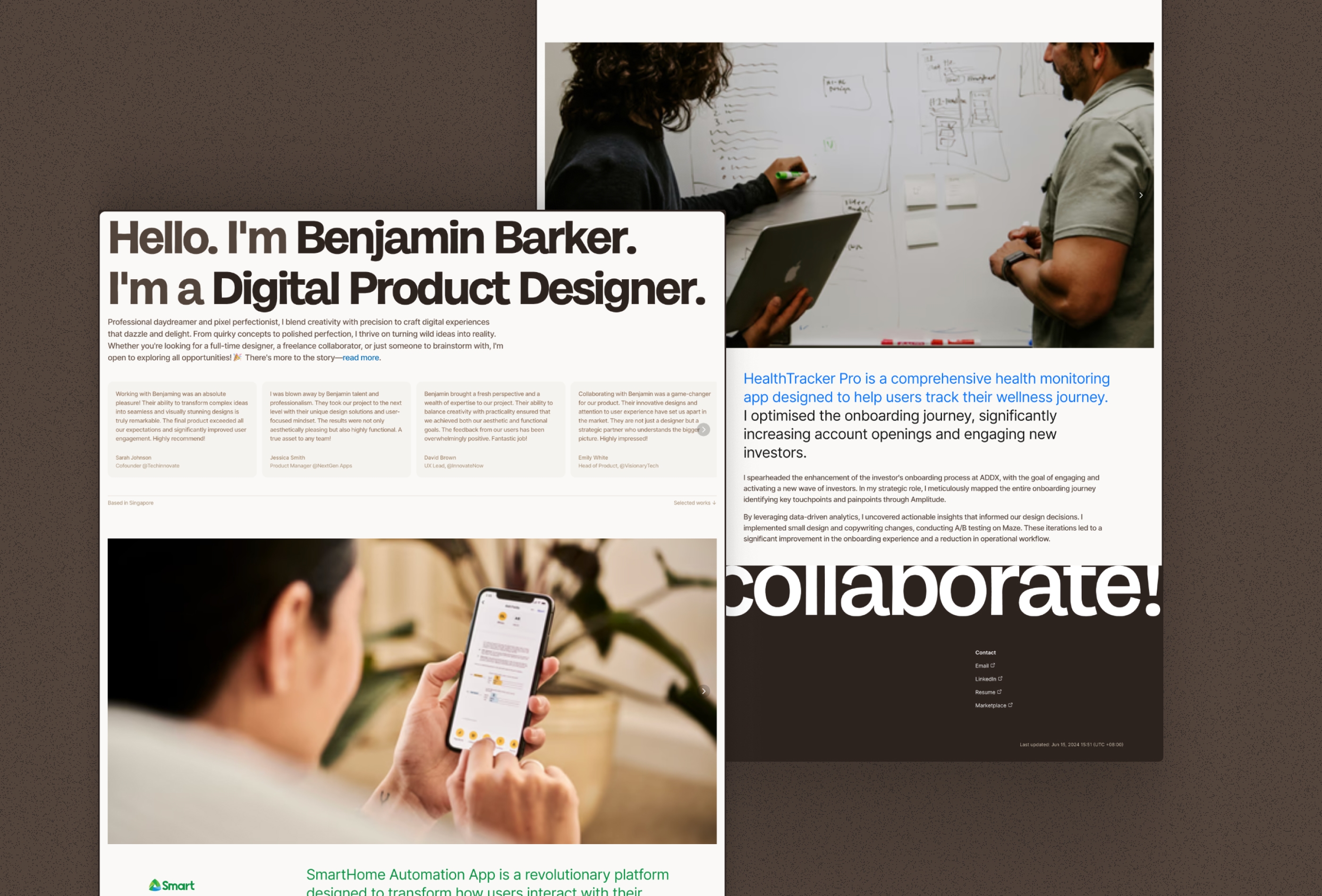 Screenshot 3 for Naturalness, a Framer Marketplace template by Golden Rays.