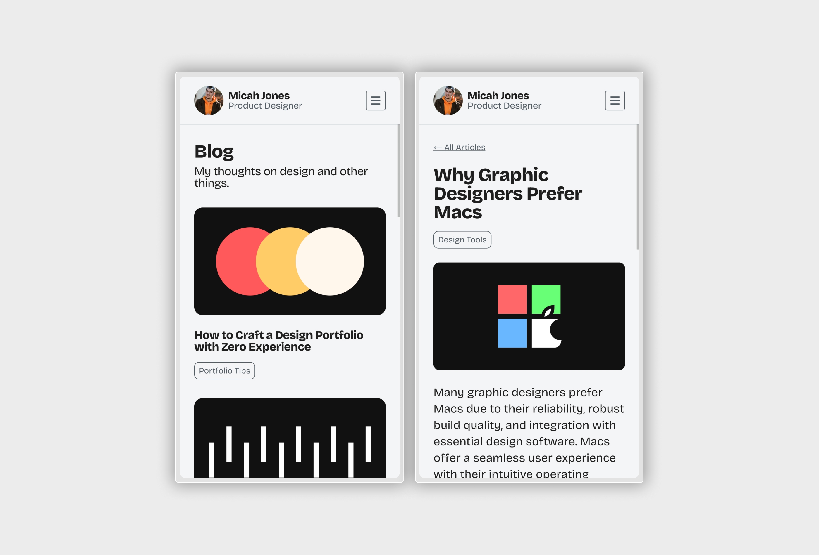 Screenshot 3 for FunBar, a Framer Marketplace template by The Design Guy.