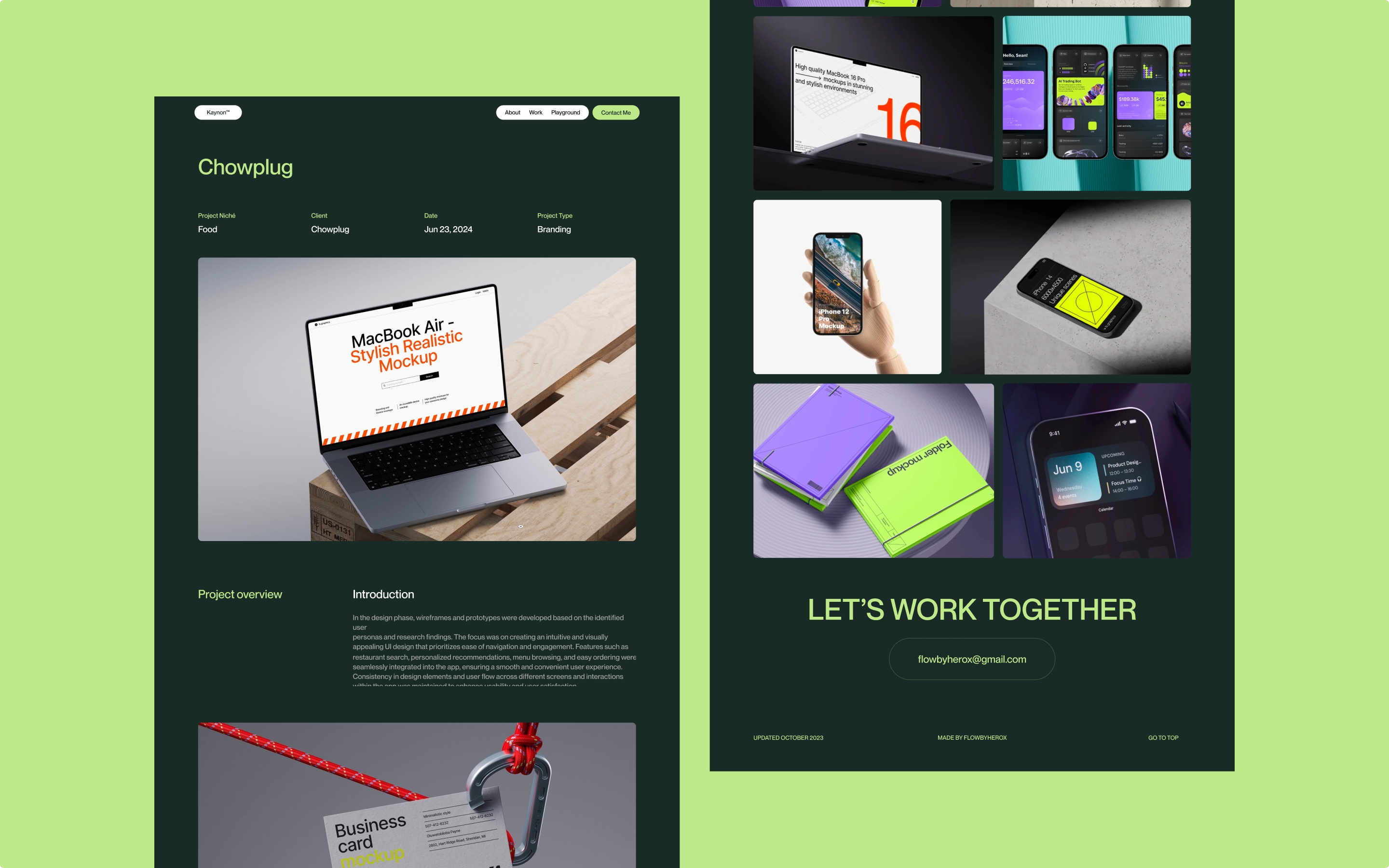 Screenshot 3 for Kaynon, a Framer Marketplace template by Flowbyherox.