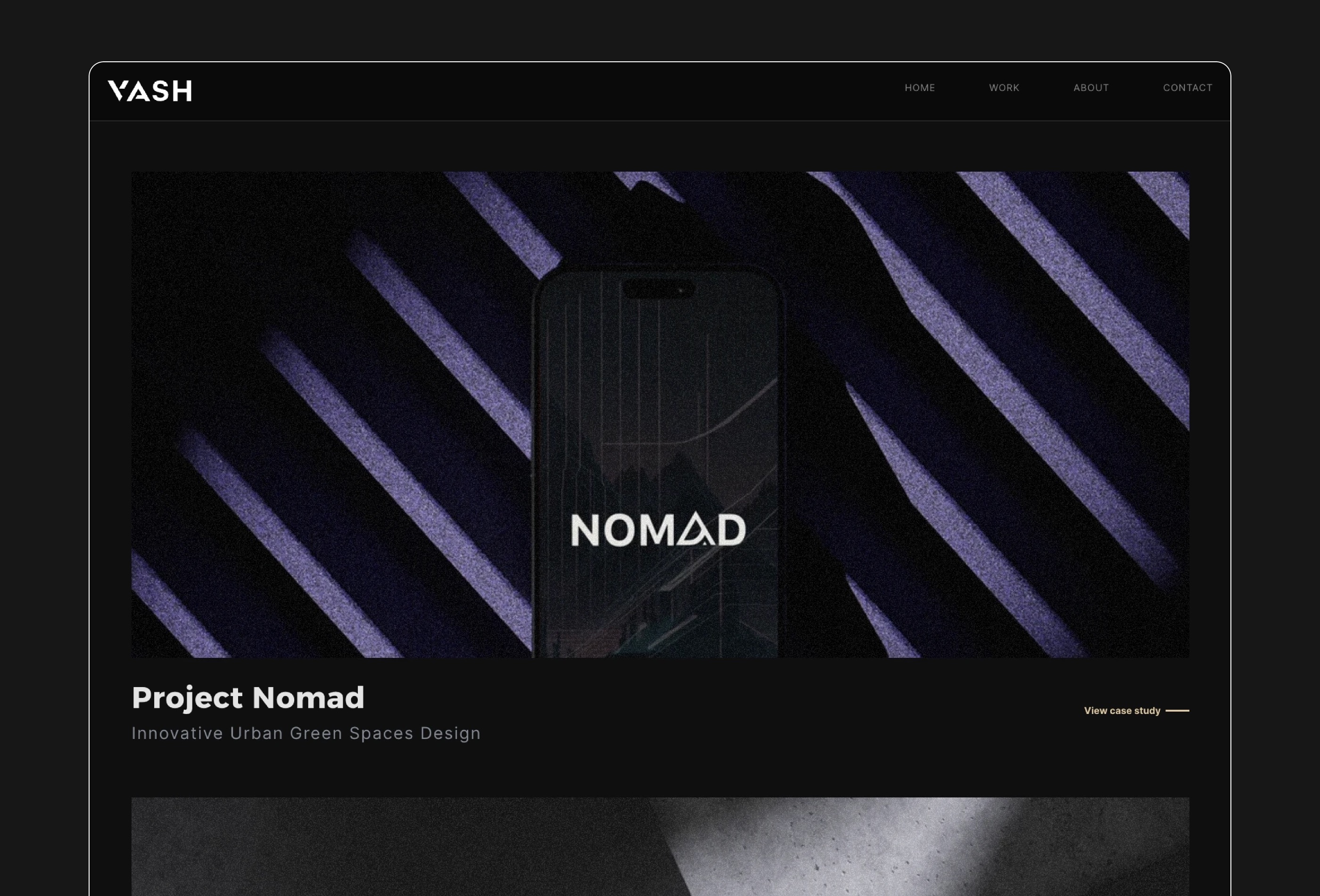 Screenshot 3 for Vash, a Framer Marketplace template by Achraf Rahal.