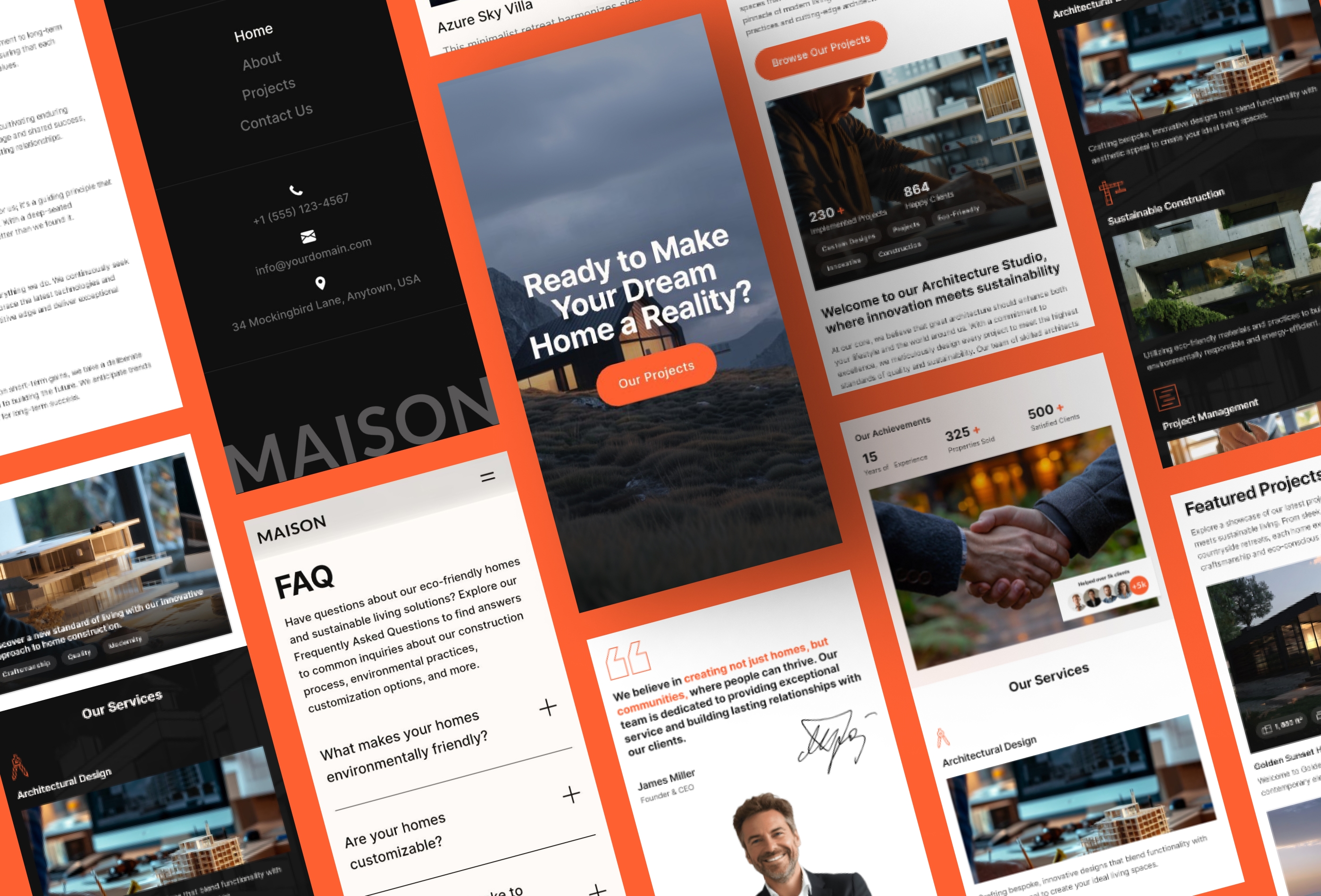 Screenshot 4 for Maison, a Framer Marketplace template by Perevoz.