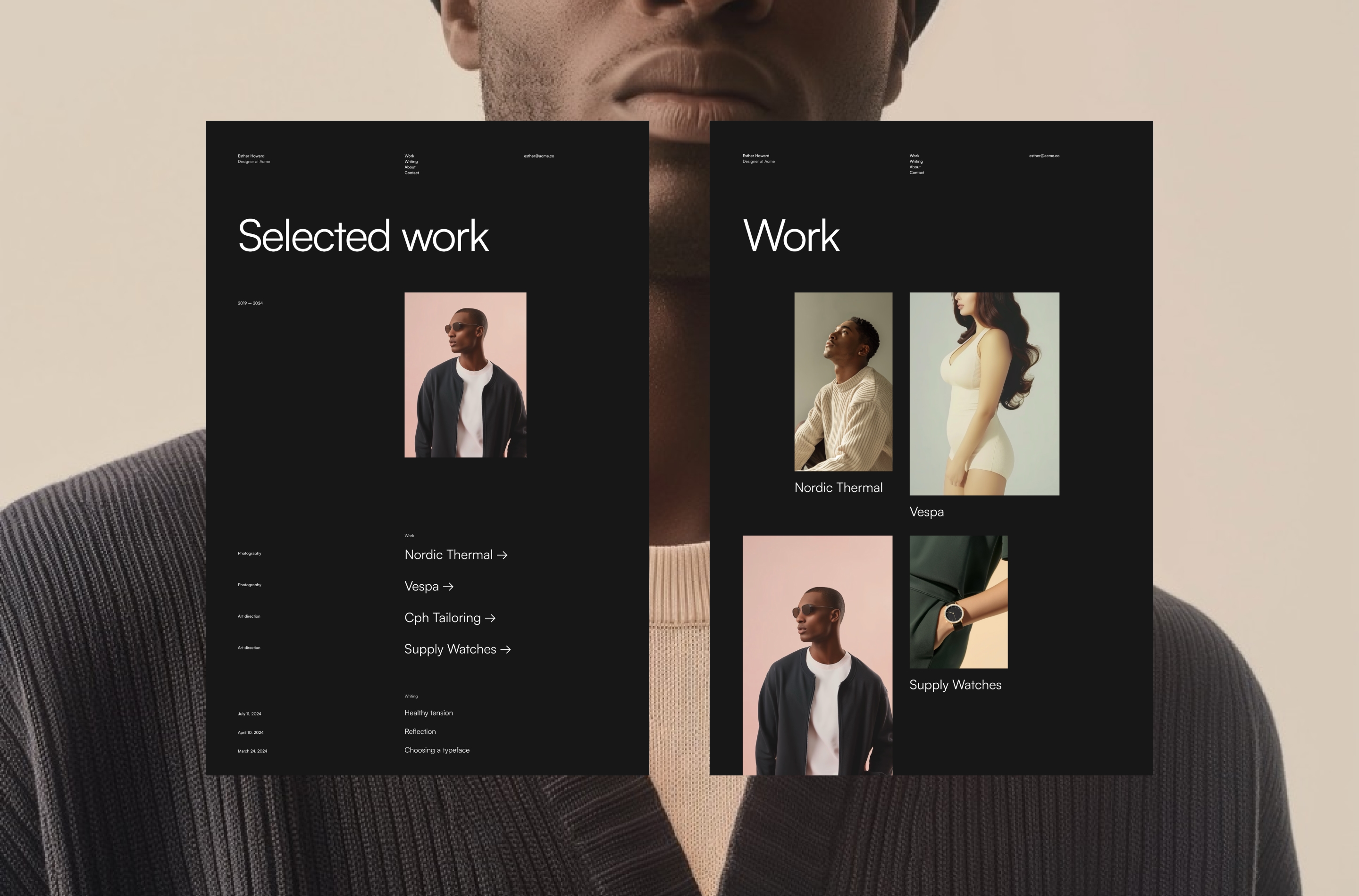 Screenshot 3 for Baseline, a Framer Marketplace template by Standard Templates.