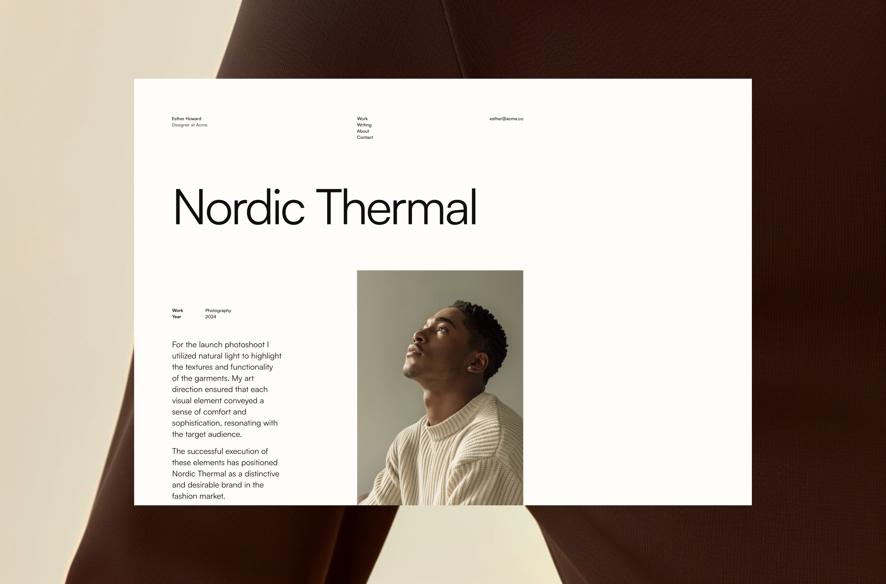 Screenshot 4 for Baseline, a Framer Marketplace template by Standard Templates.