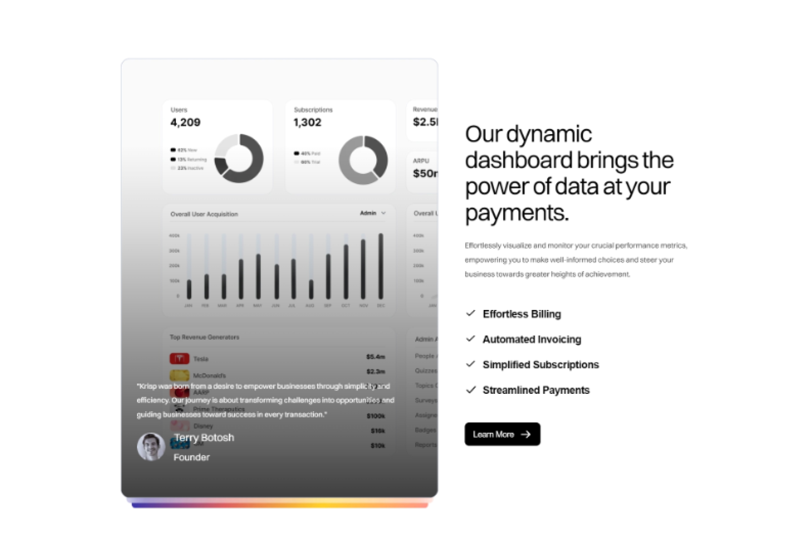 Screenshot 3 for Krisp, a Framer Marketplace template by Olha Mazuryk.