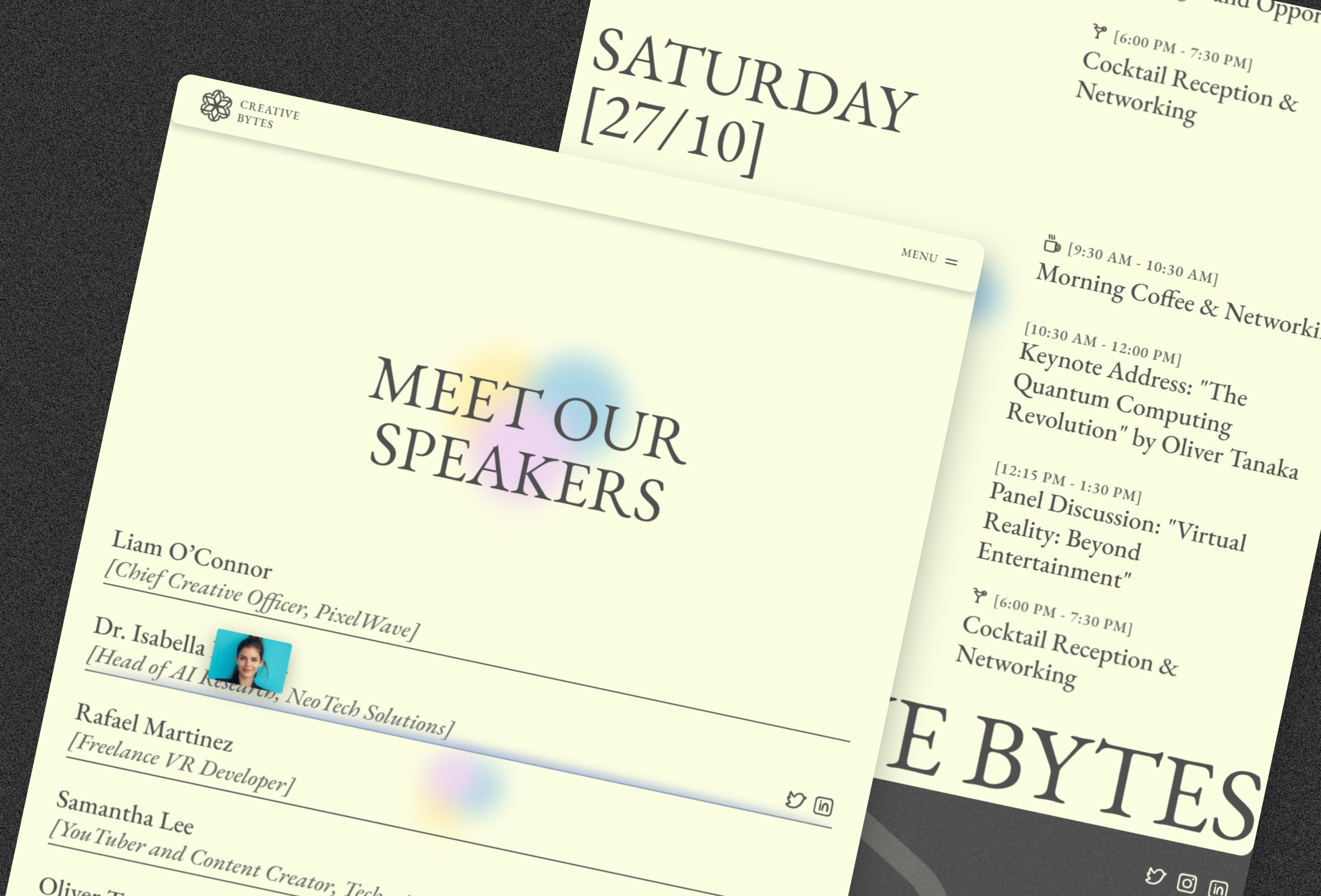 Screenshot 4 for Creative Bytes, a Framer Marketplace template by Draghi.