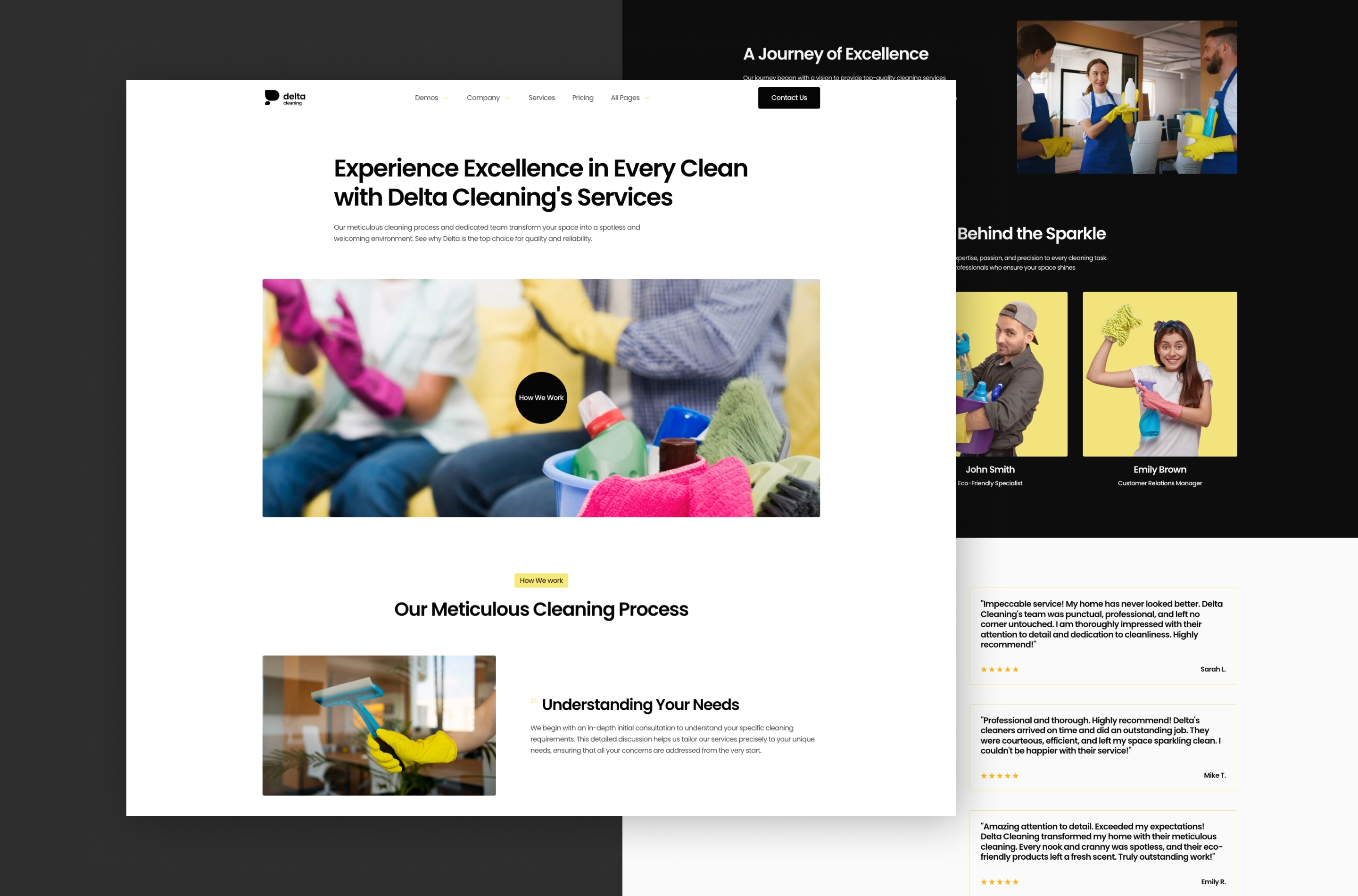 Screenshot 3 for Delta, a Framer Marketplace template by fourtwelve.