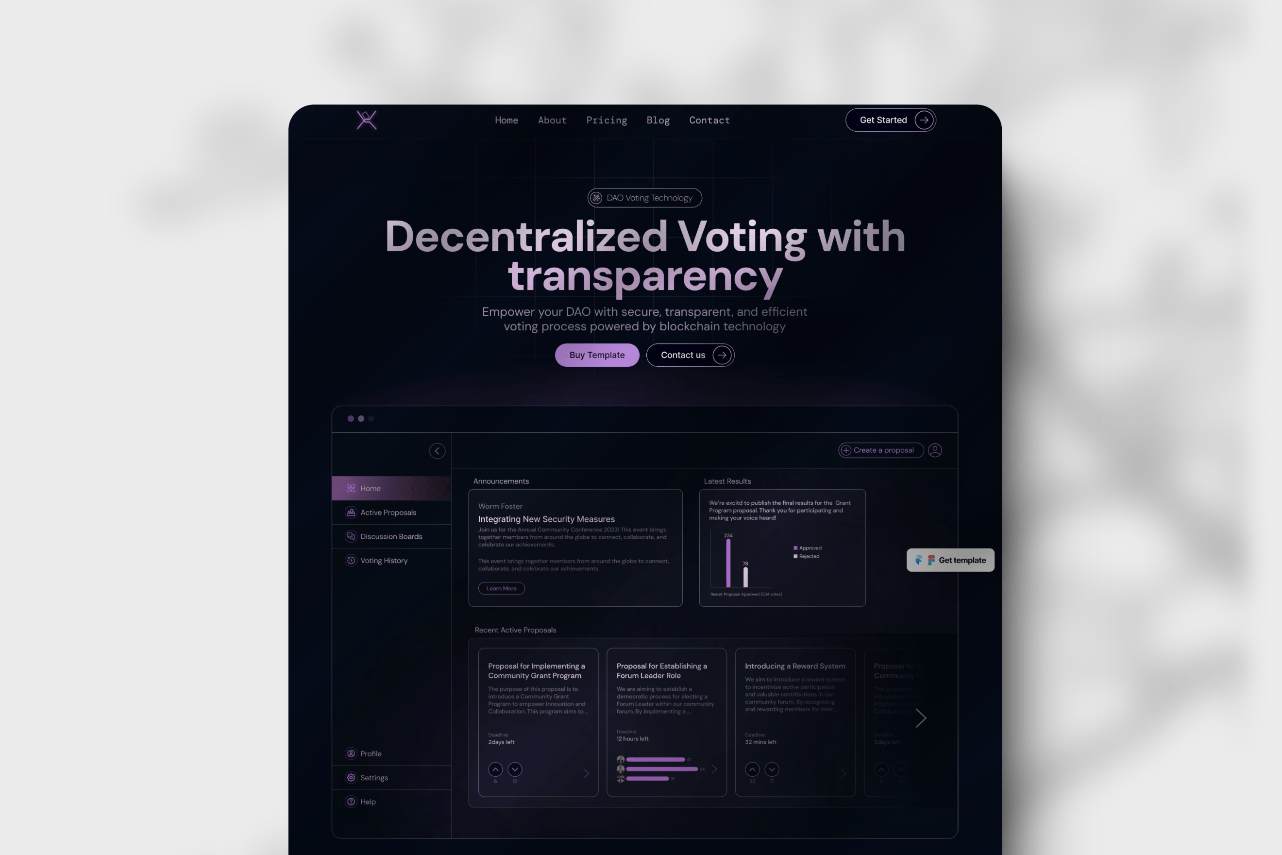 Screenshot 2 for Xevier, a Framer Marketplace template by Sumaiya.