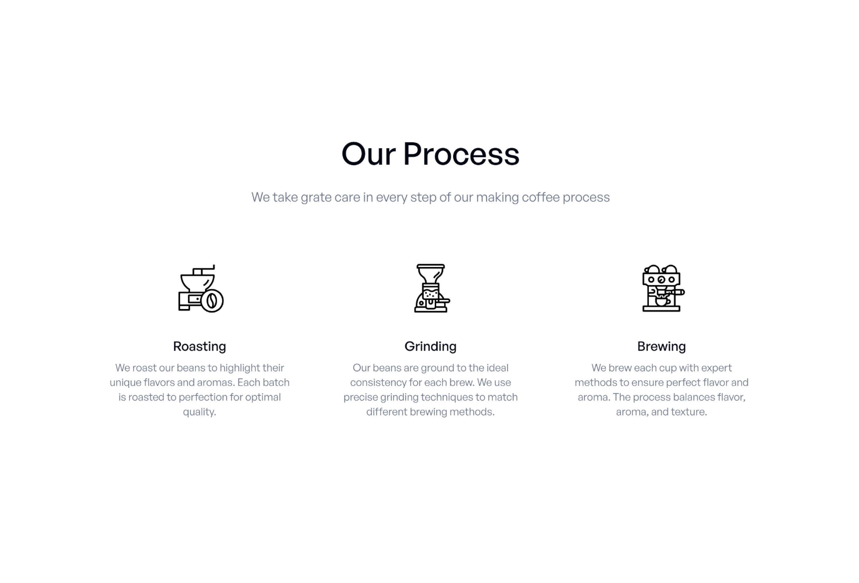 Screenshot 3 for Latteart, a Framer Marketplace template by Ogulsona Charyyeva.