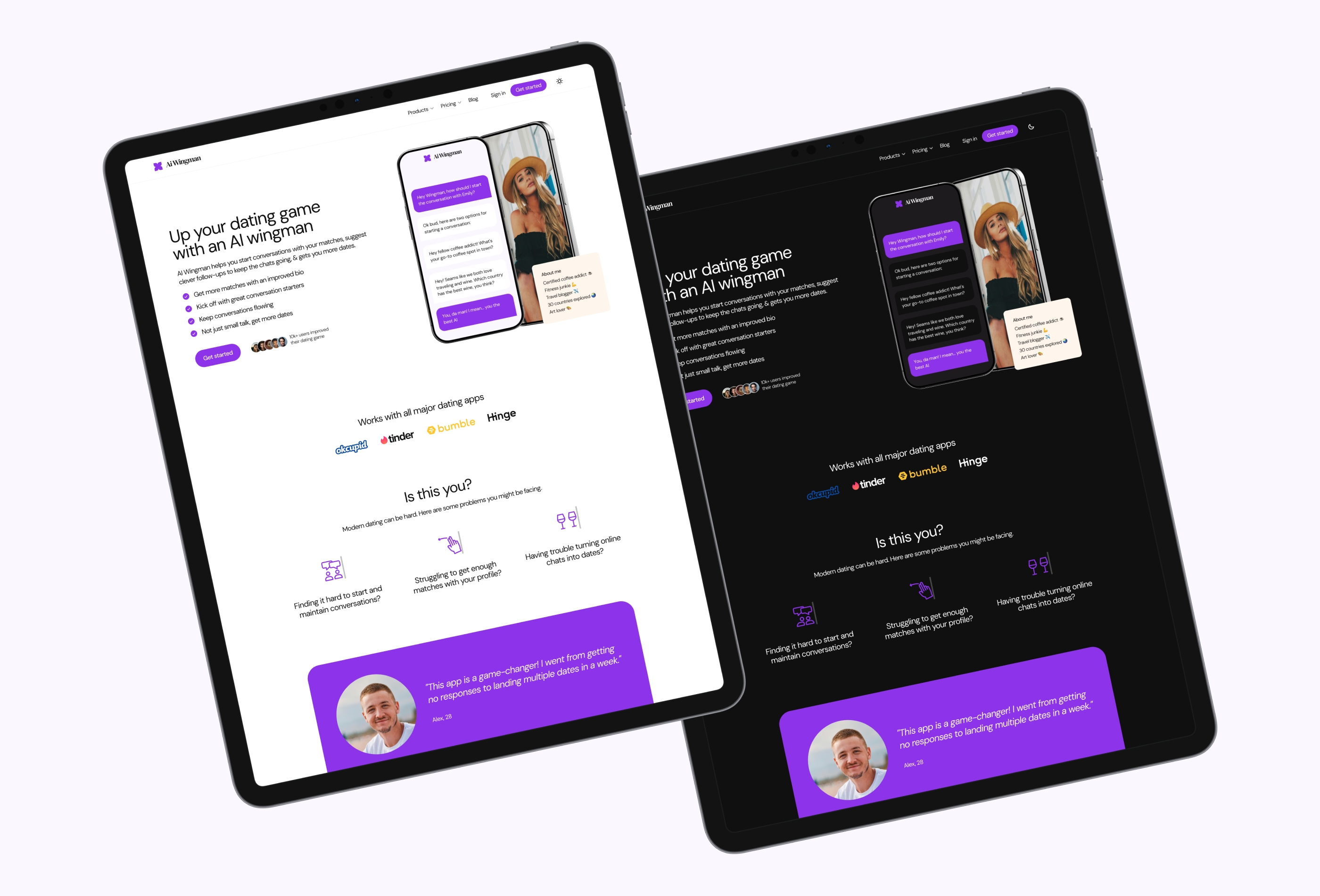 Thumbnail 2 for AiWingman , a Framer Marketplace template by Firdavs Abdunazarov.