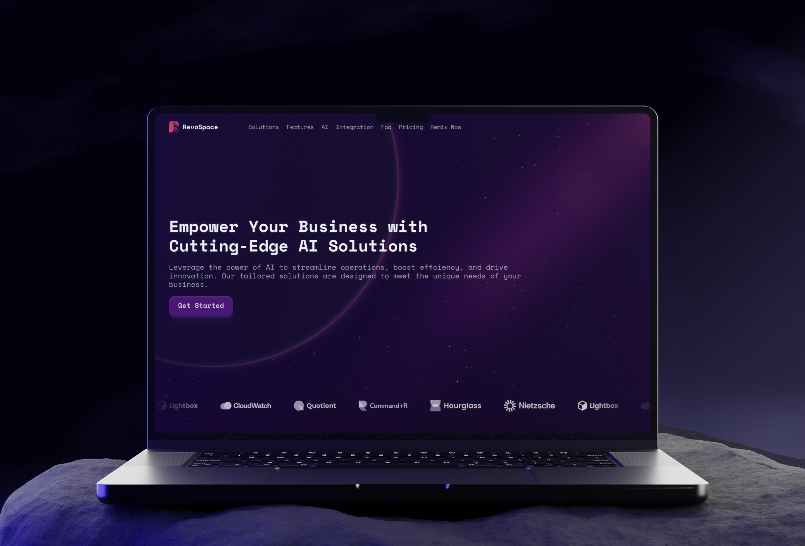 Screenshot 4 for RevoSpace, a Framer Marketplace template by Rindly.