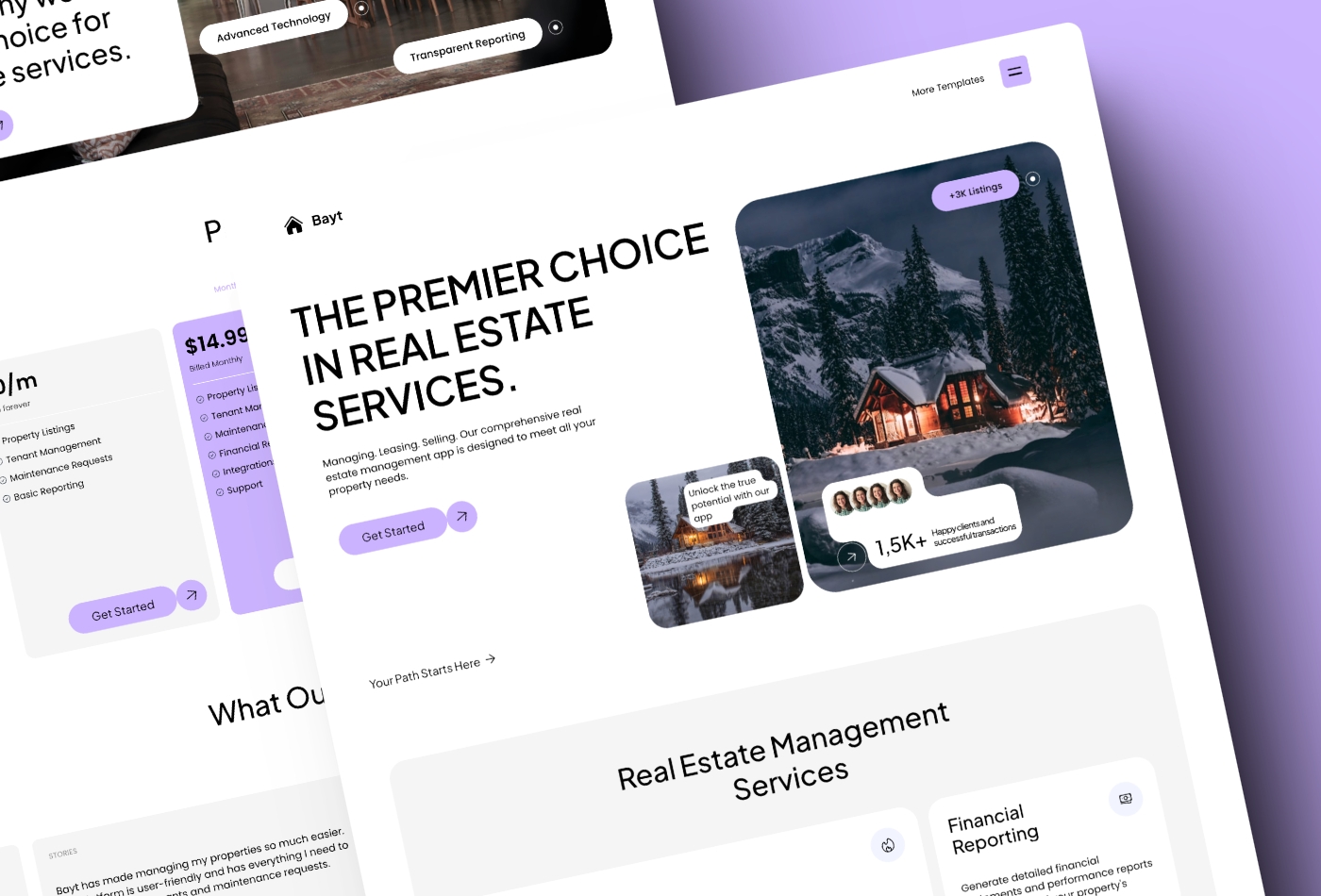 Screenshot 2 for Bayt, a Framer Marketplace template by Mejed Alkoutaini.