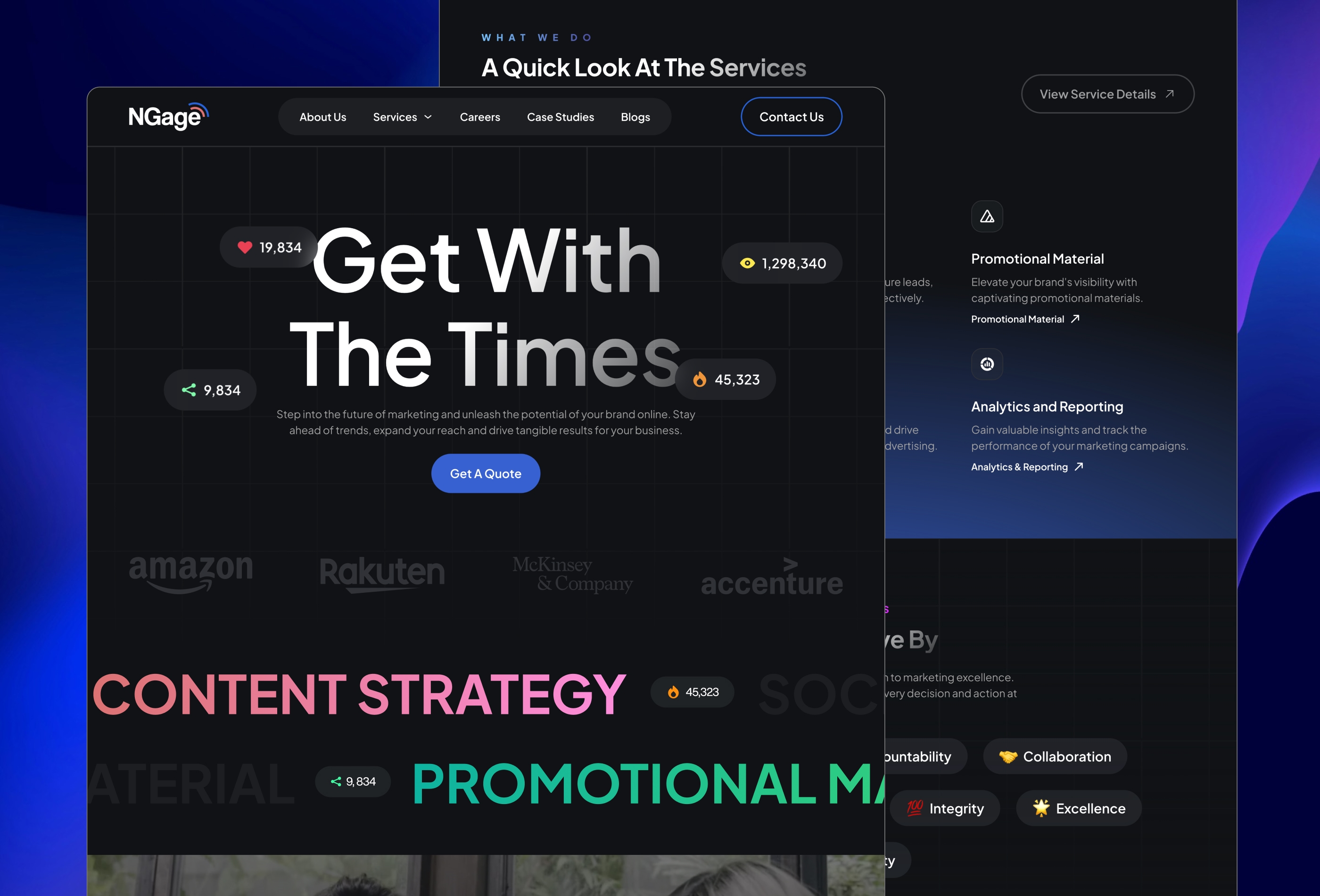 Thumbnail 2 for NGage, a Framer Marketplace template by Cédric van Ravesteijn.