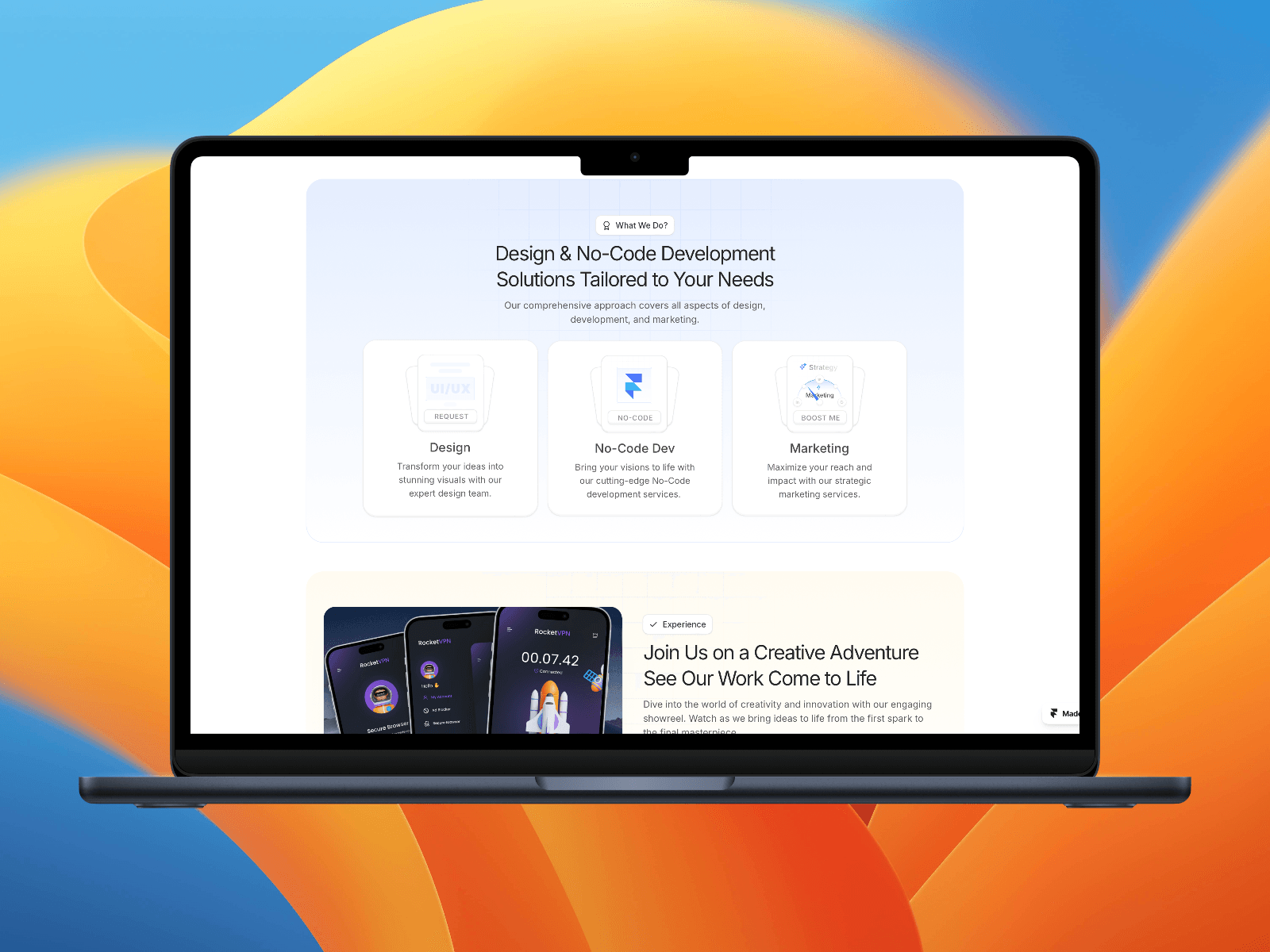 Screenshot 2 for Hyperactive, a Framer Marketplace template by Faruk Yurtseven.